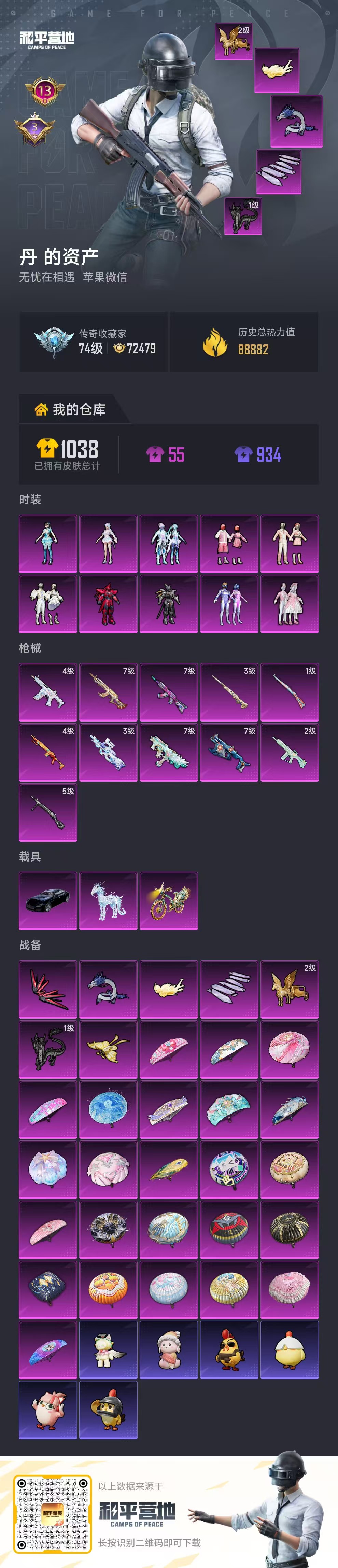 HPCMW4195054和平精英账号详情图1