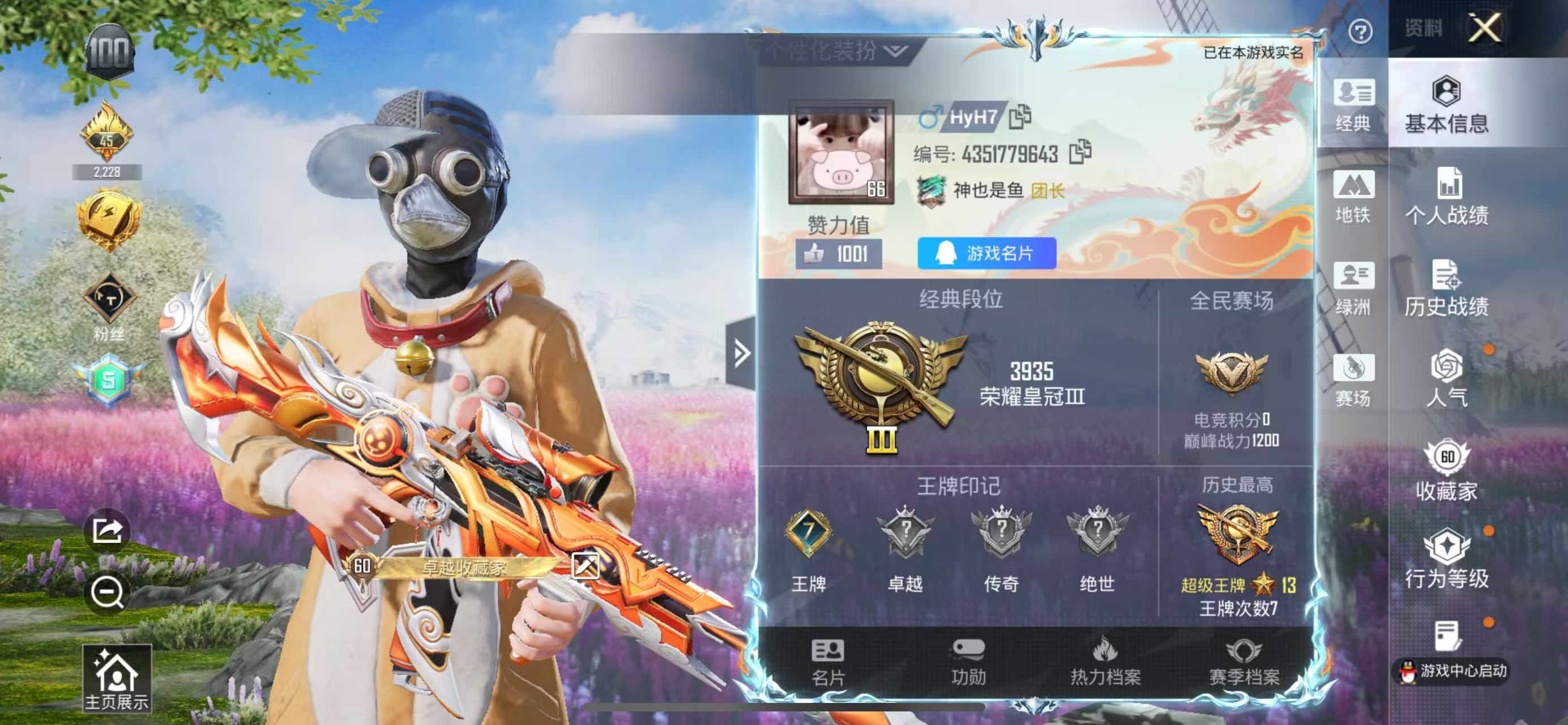HPCMW4196096和平精英账号详情图2