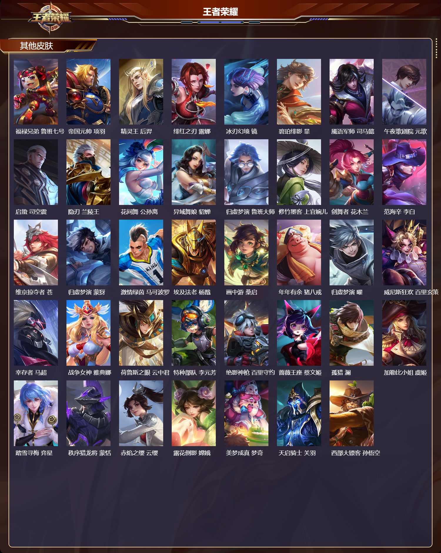 WZMK4322880王者荣耀账号详情图5