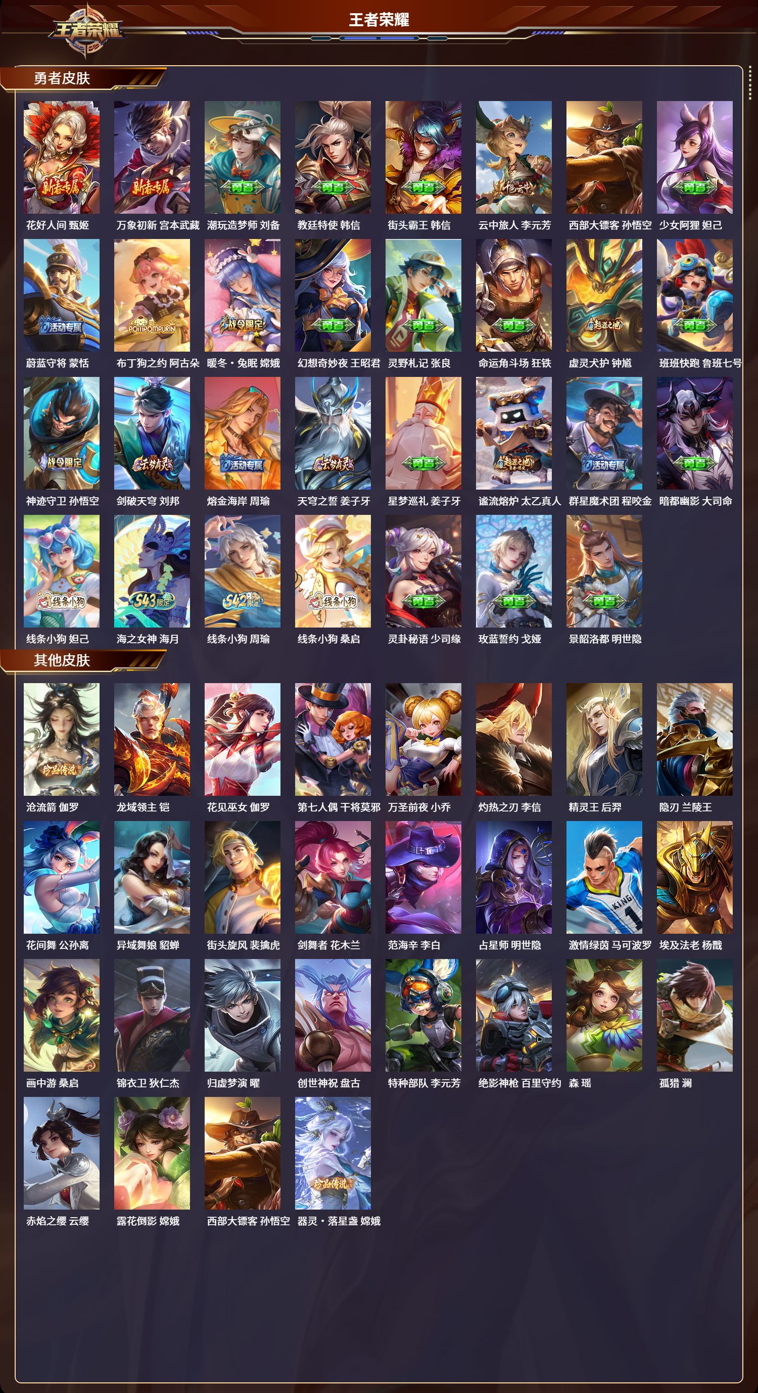 WZLX4322177王者荣耀账号详情图3