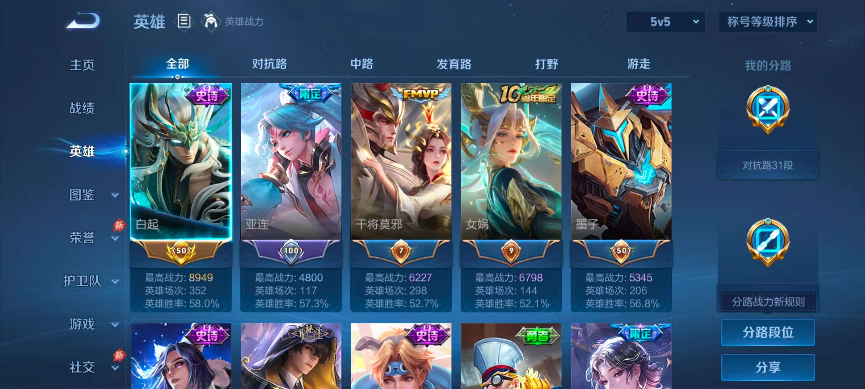 WZCMW4340951王者荣耀账号详情图2