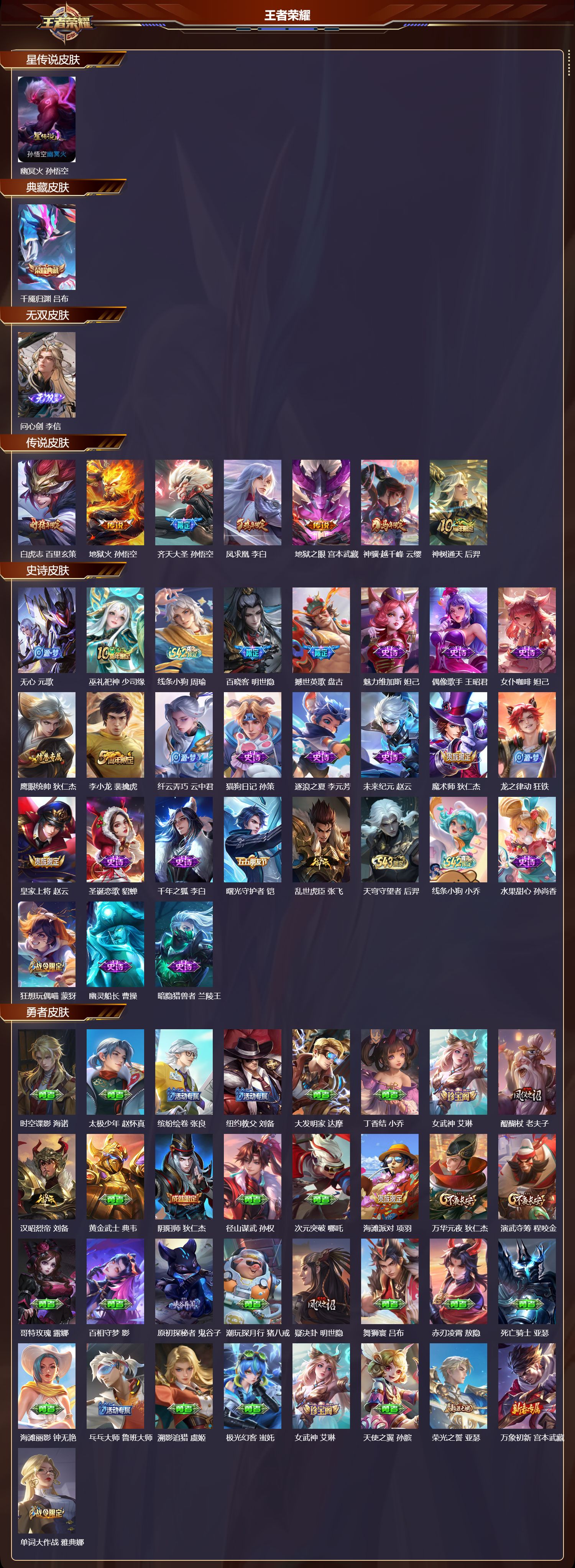 WZMK4322852王者荣耀账号详情图1