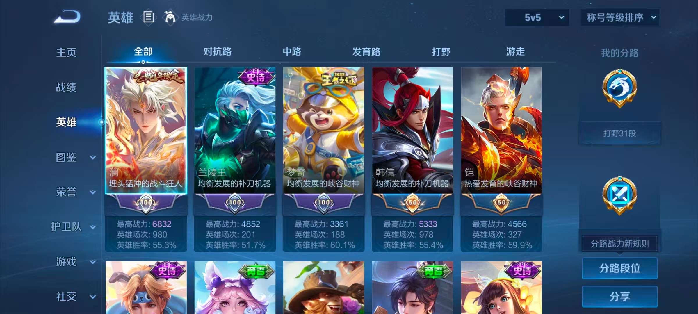 WZCMW4342608王者荣耀账号详情图5