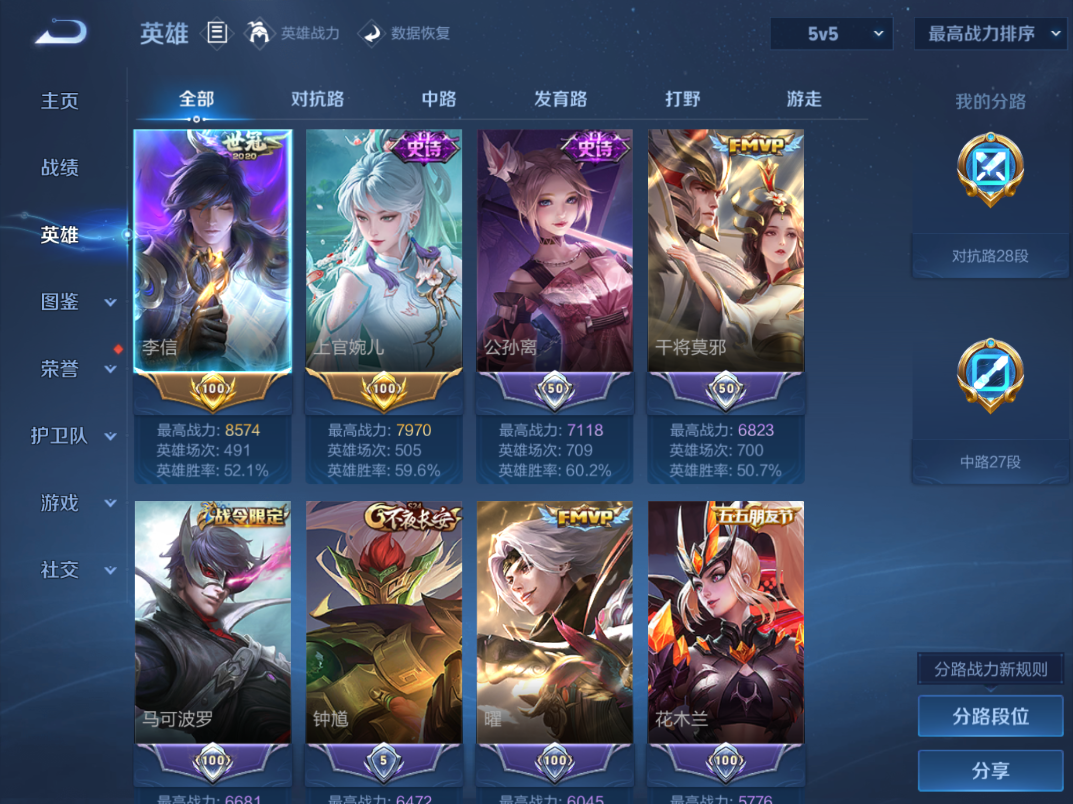 WZCMW4342629王者荣耀账号详情图2