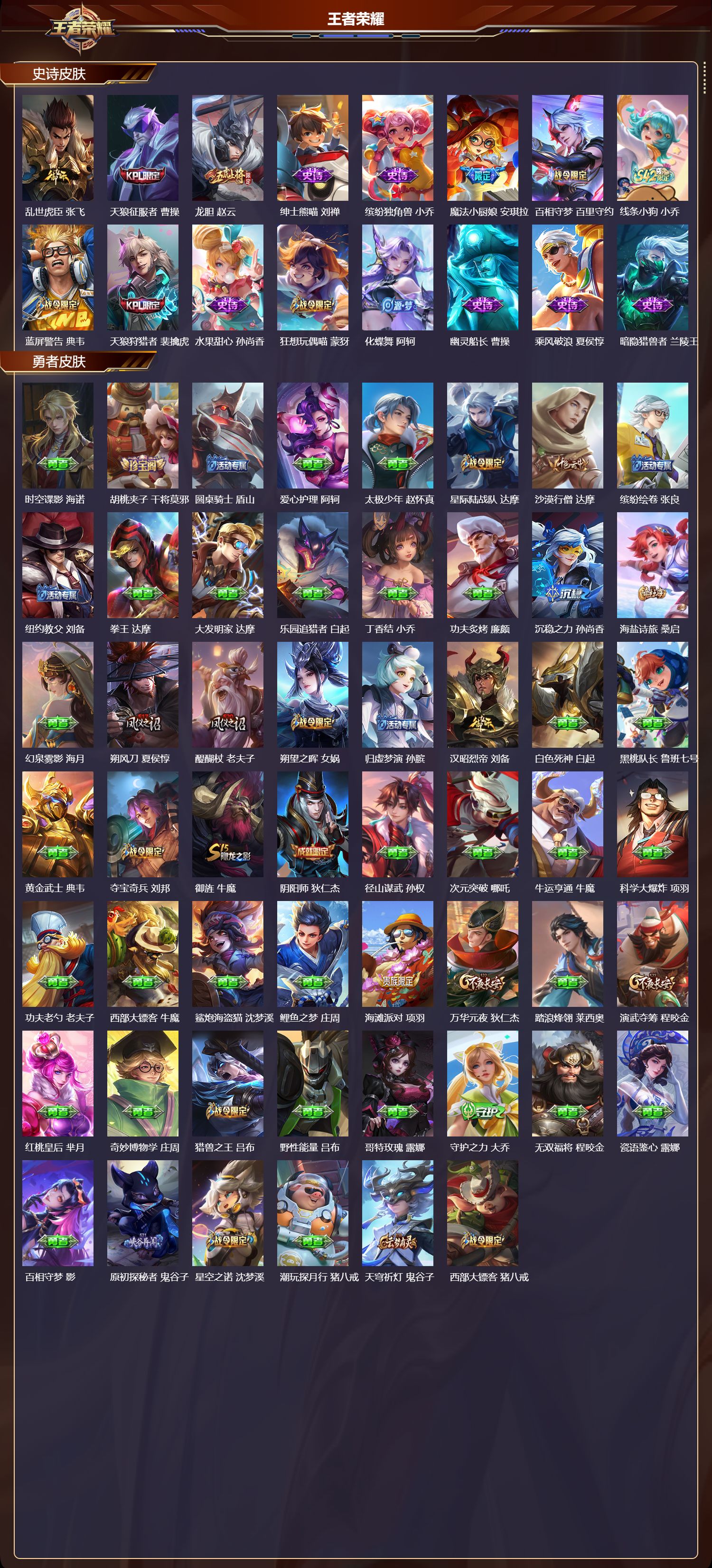 WZMK4324402王者荣耀账号详情图3