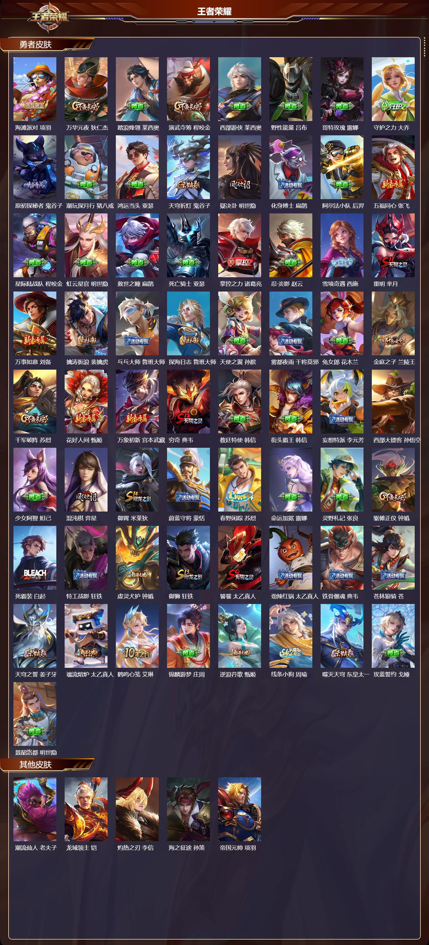 WZMK4324927王者荣耀账号详情图2