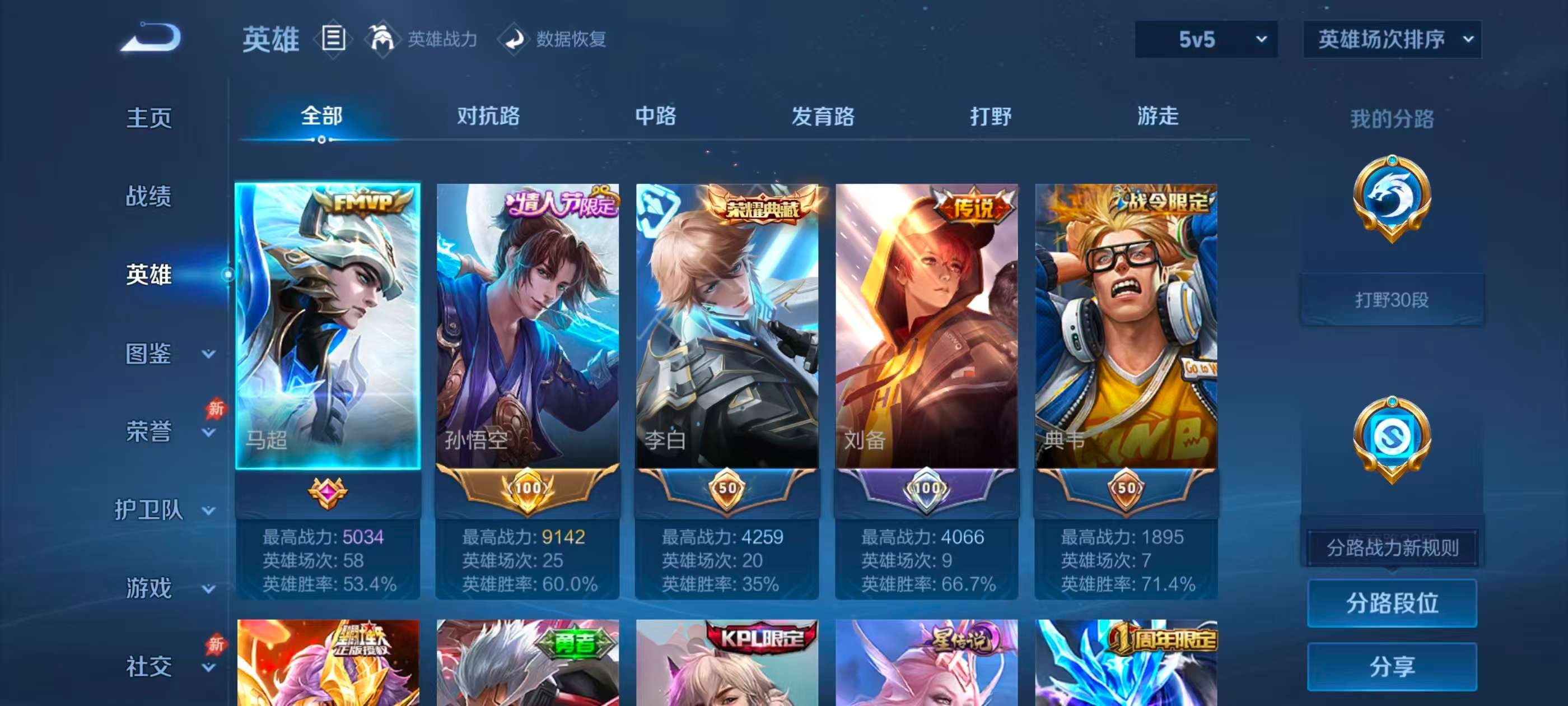 WZCMW4342412王者荣耀账号详情图4