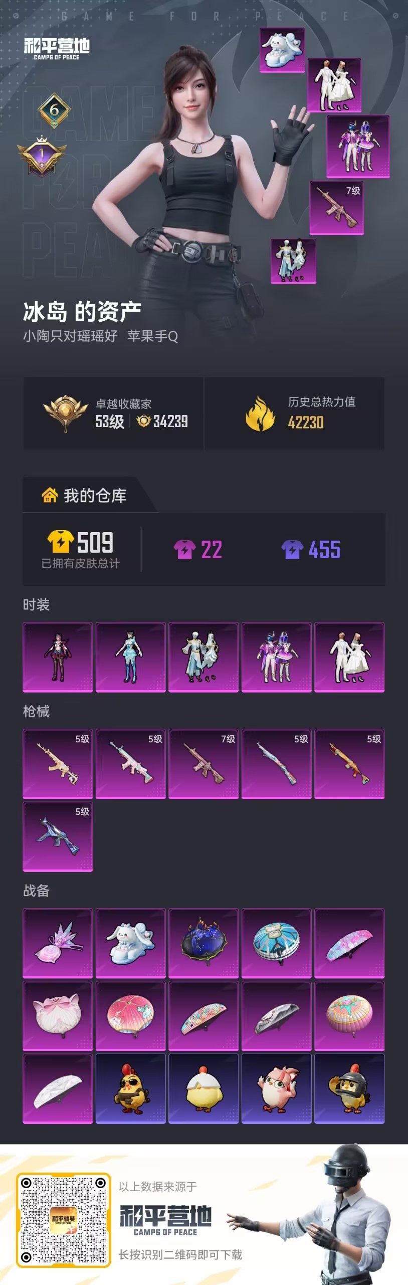 HPZM4191242和平精英账号详情图1