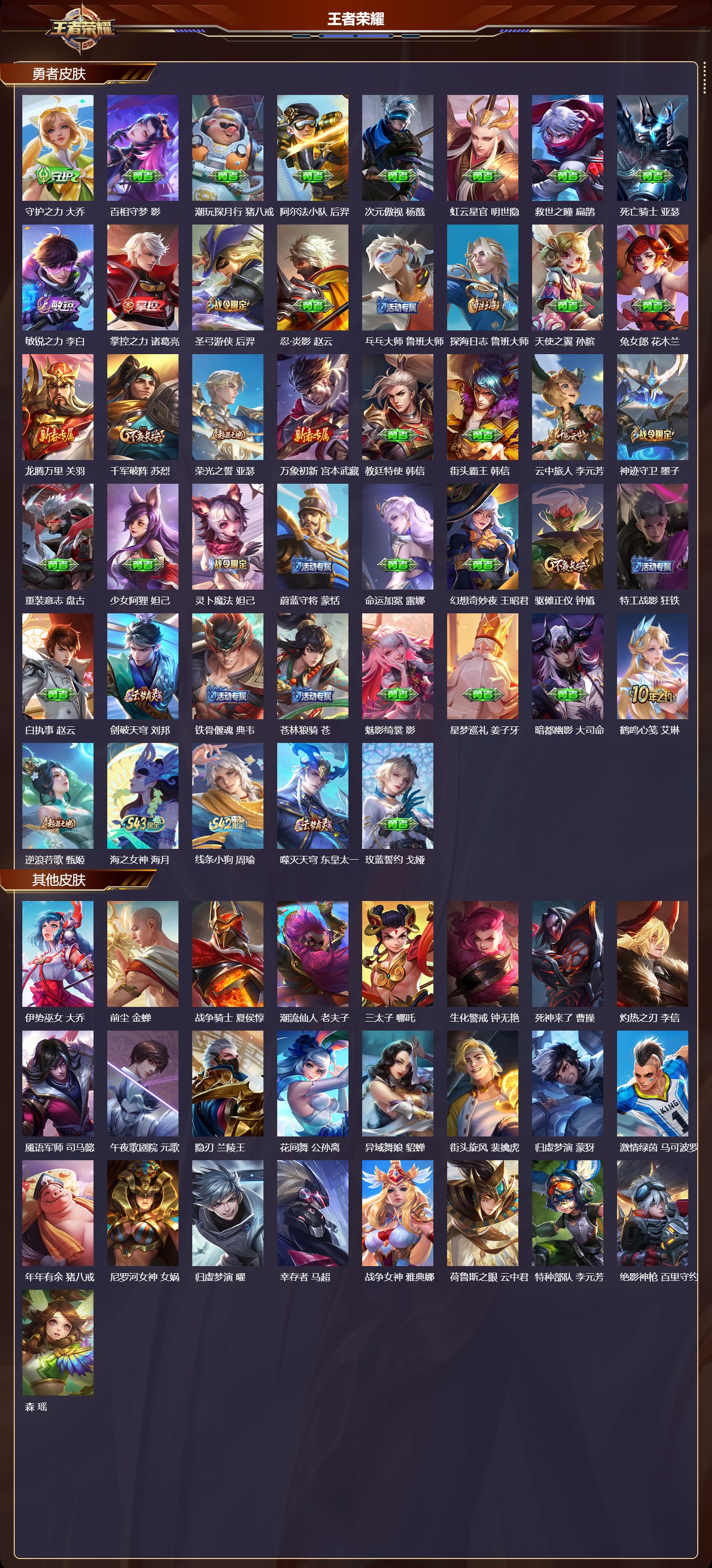 WZMK4324986王者荣耀账号详情图2