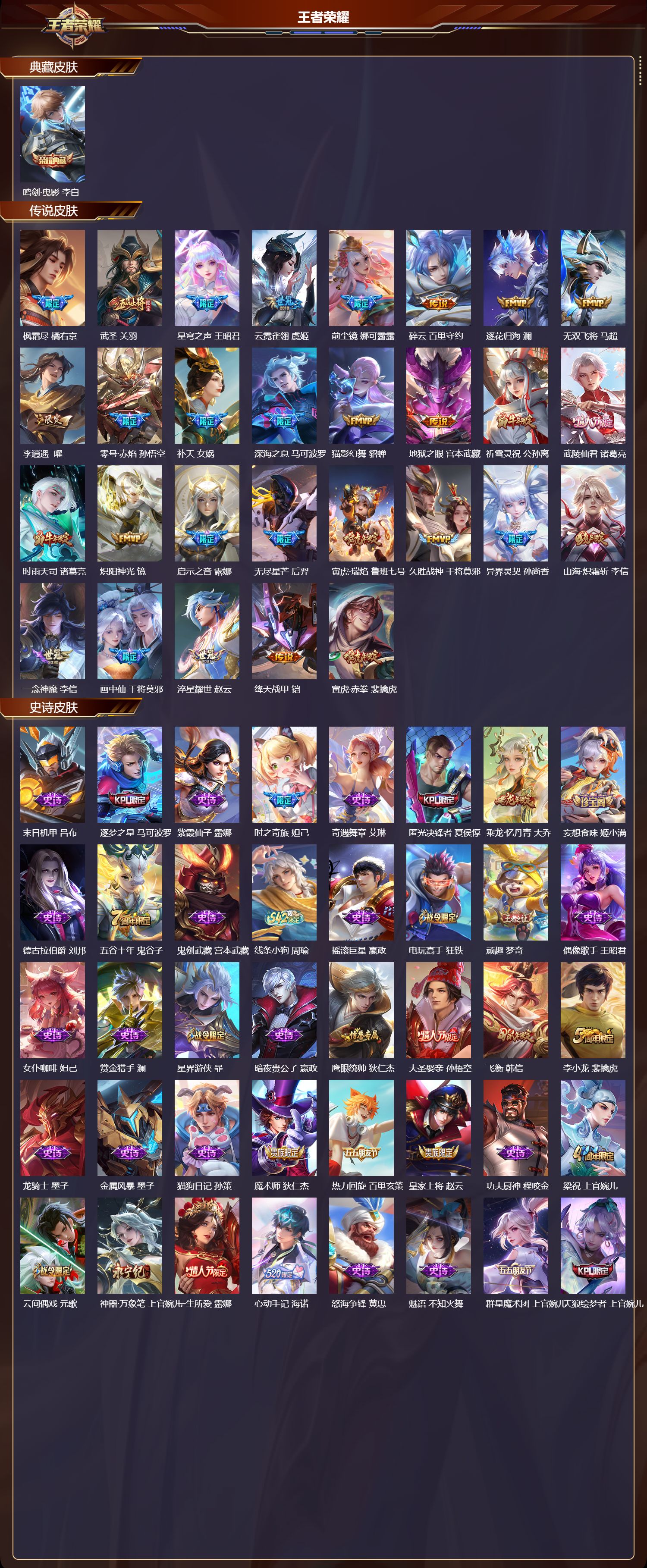 WZQM4325316王者荣耀账号详情图2