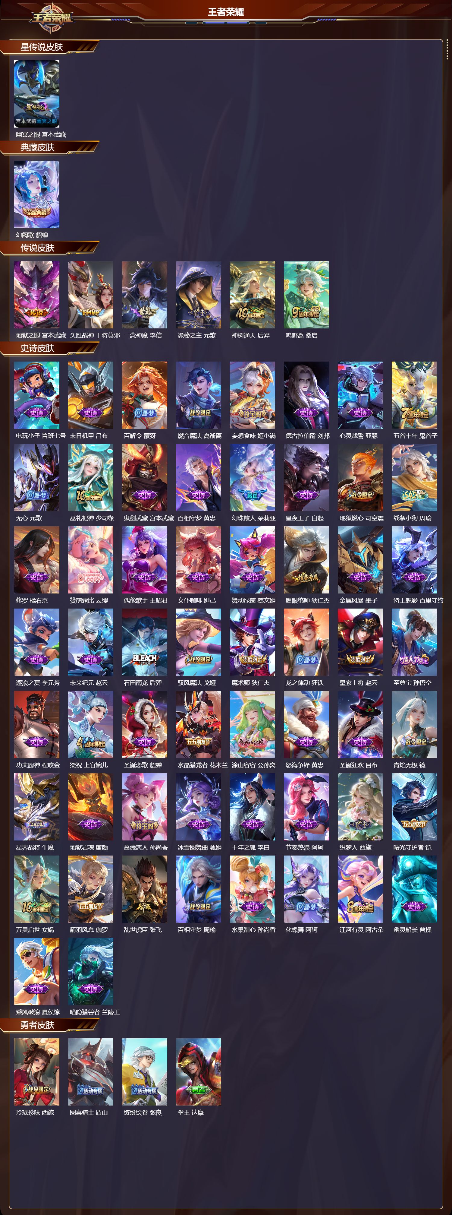 WZQM4325313王者荣耀账号详情图2