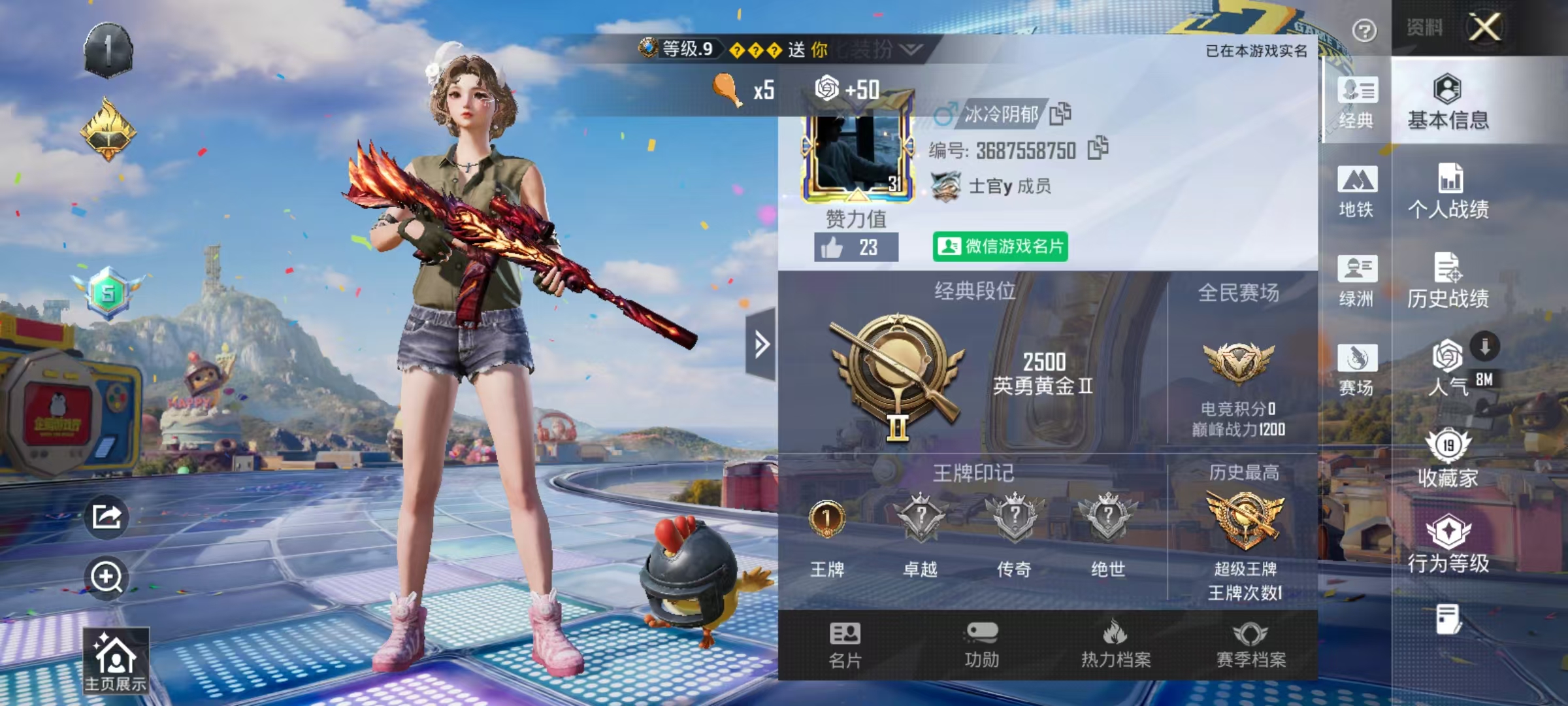 HPCMW4196028和平精英账号详情图2