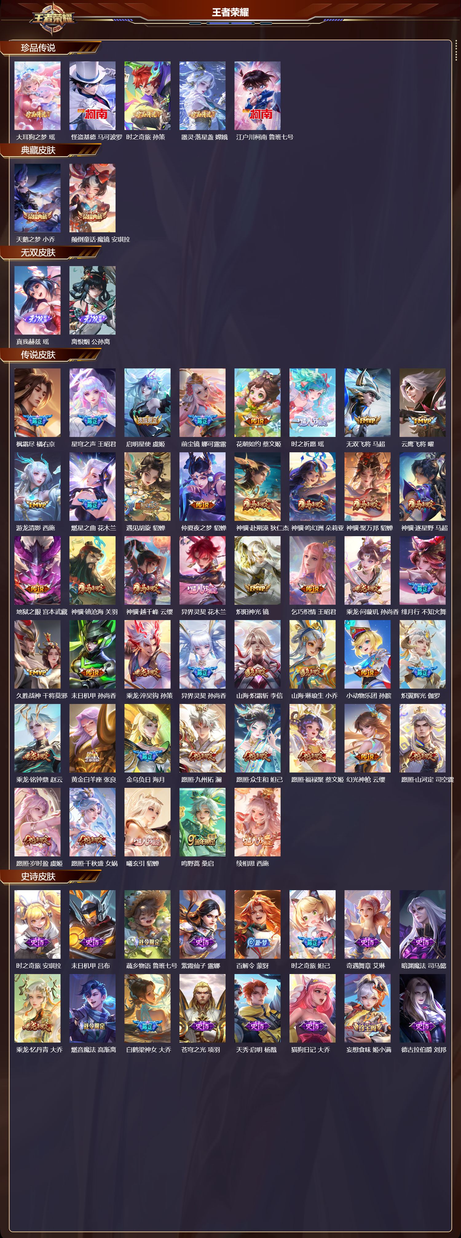 WZLX4327452王者荣耀账号详情图1