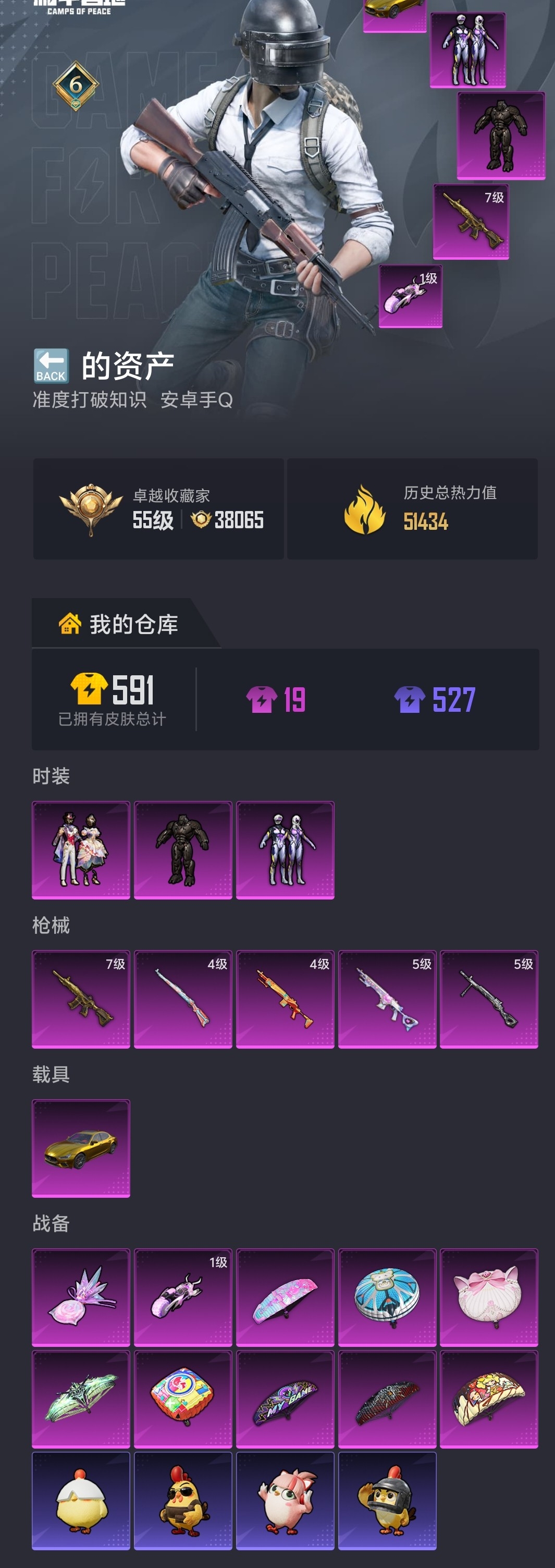 HPZM4187248和平精英账号详情图1