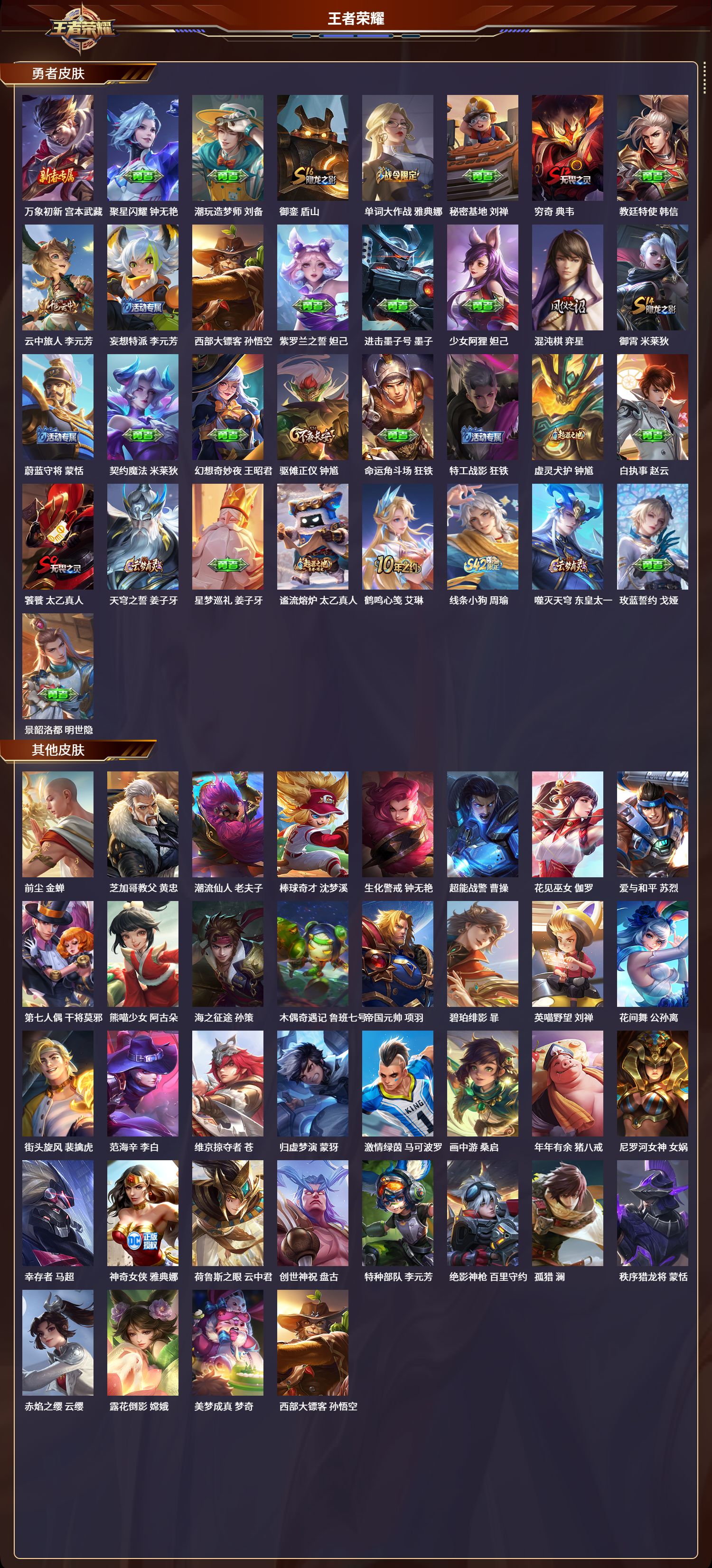 WZLX4328350王者荣耀账号详情图3