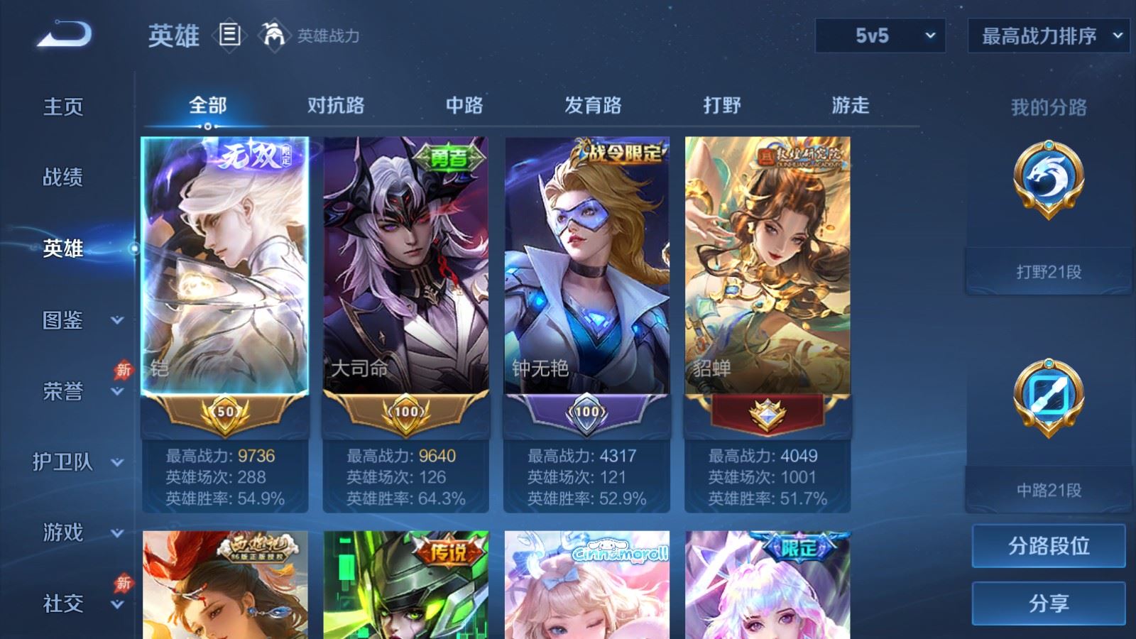 WZCMW4346213王者荣耀账号详情图2