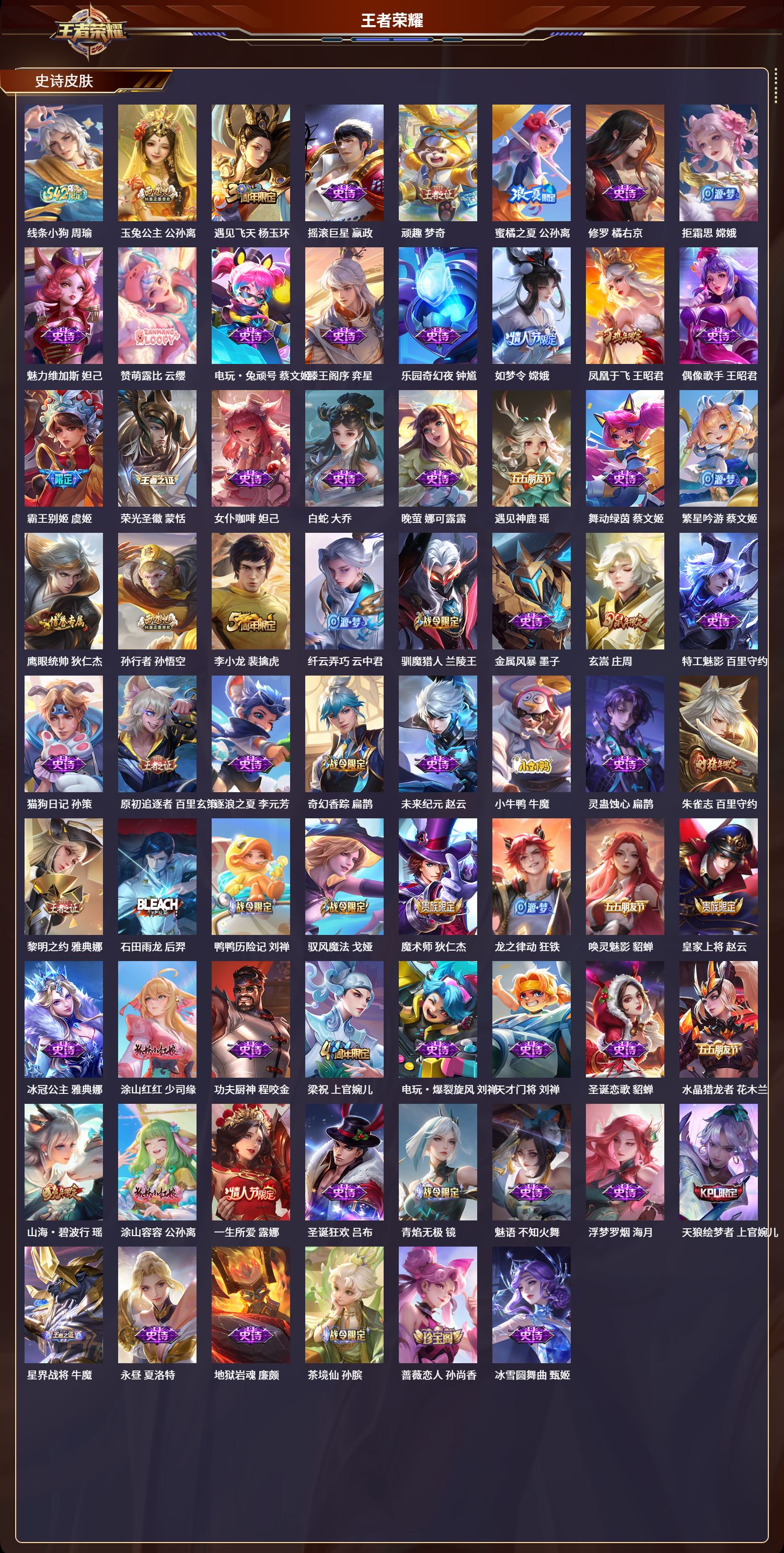 WZLX4332494王者荣耀账号详情图19