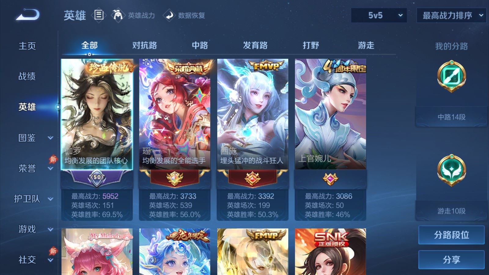 WZCMW4358128王者荣耀账号详情图2