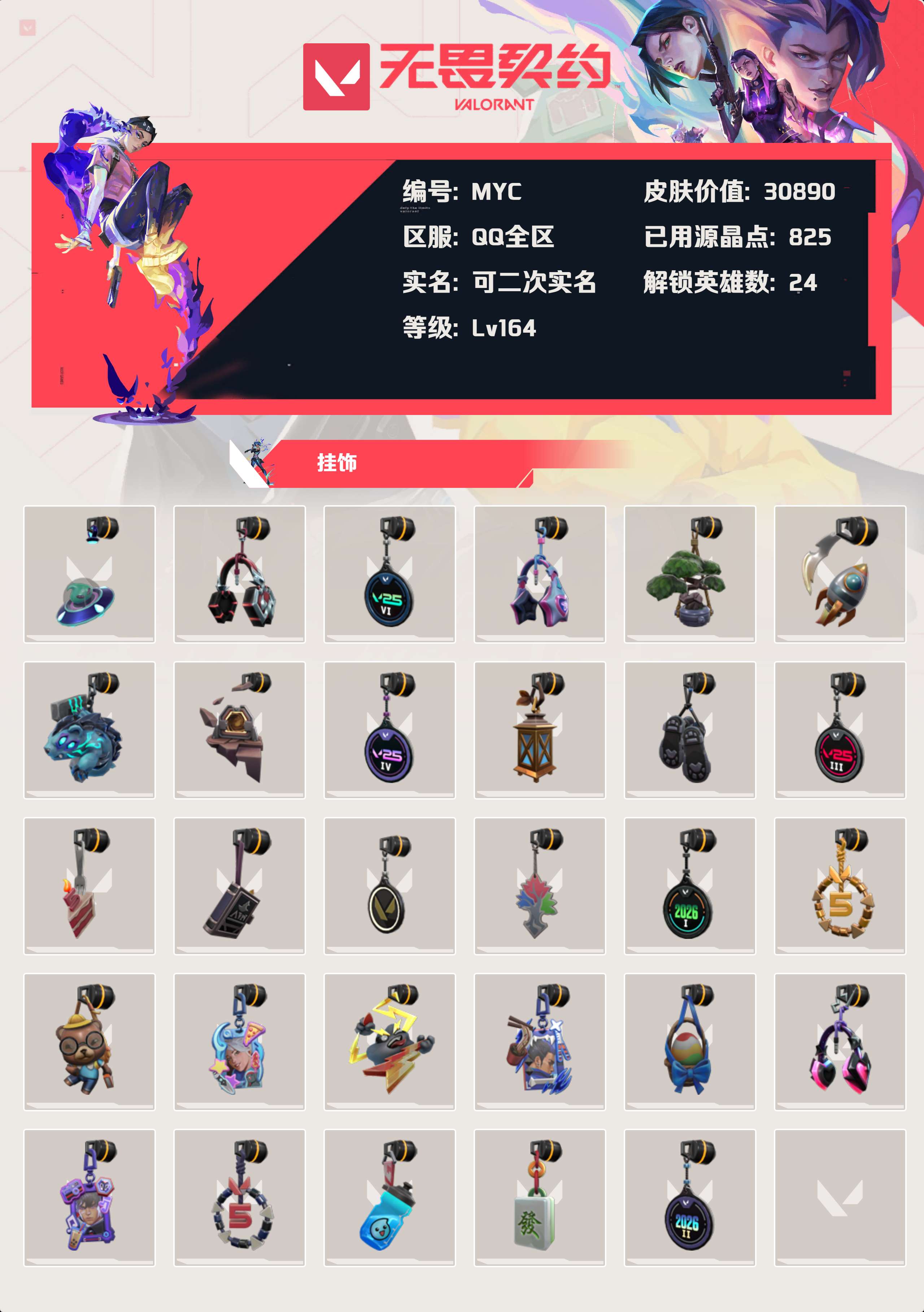 WWQLX436801无畏契约账号详情图3