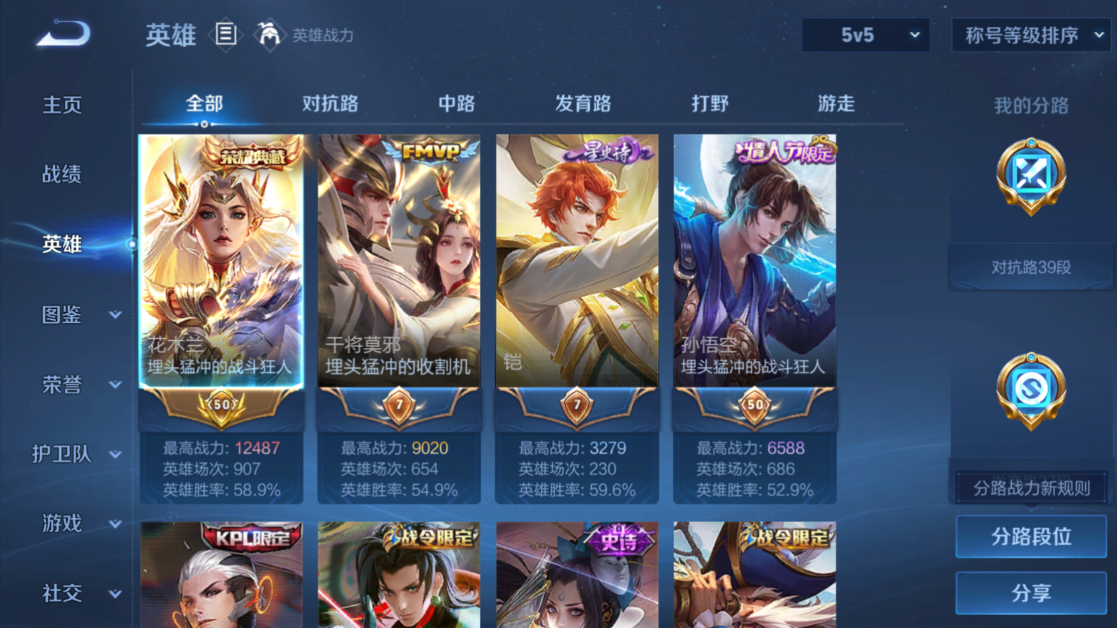 WZCMW4360582王者荣耀账号详情图3