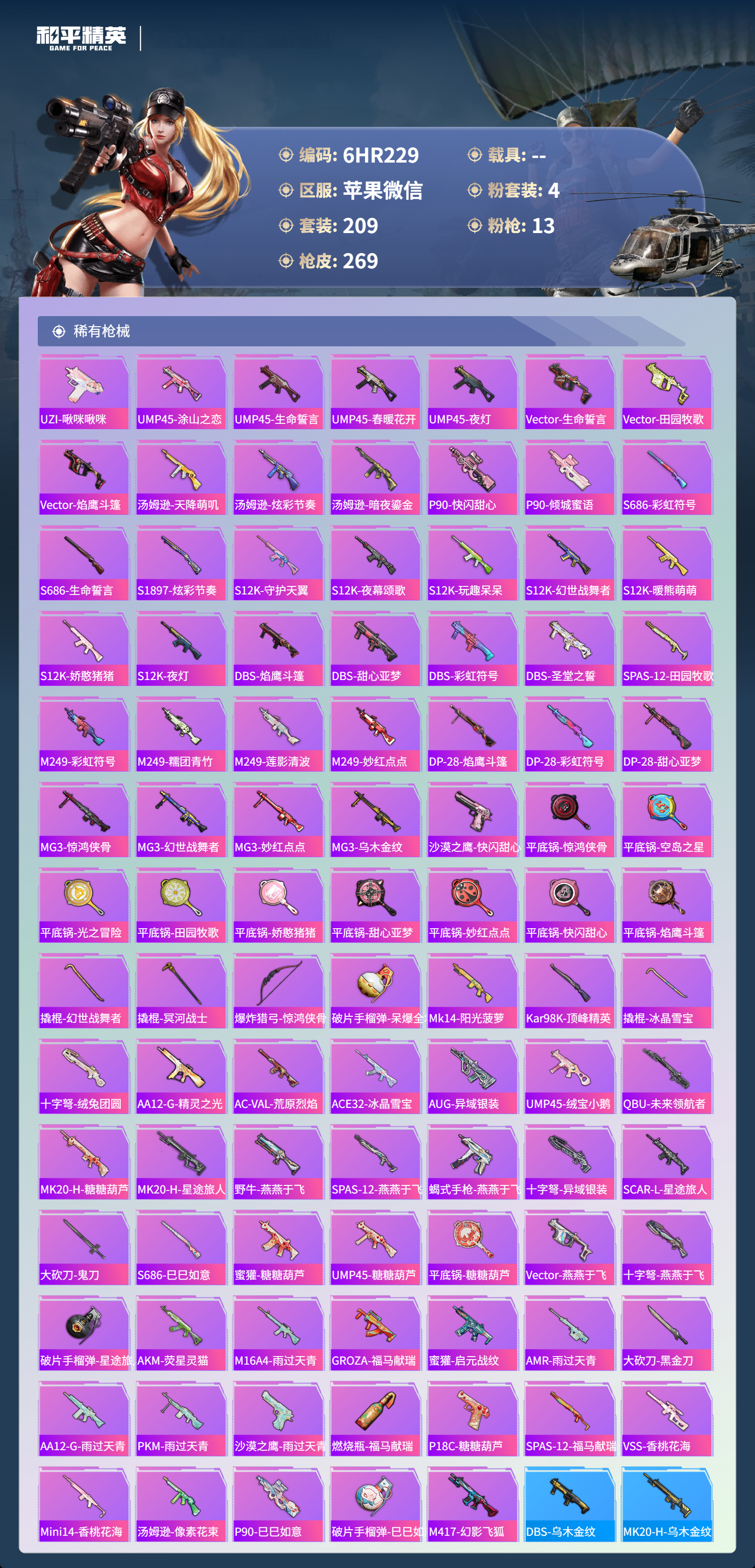 HPCMW4172519和平精英账号详情图5