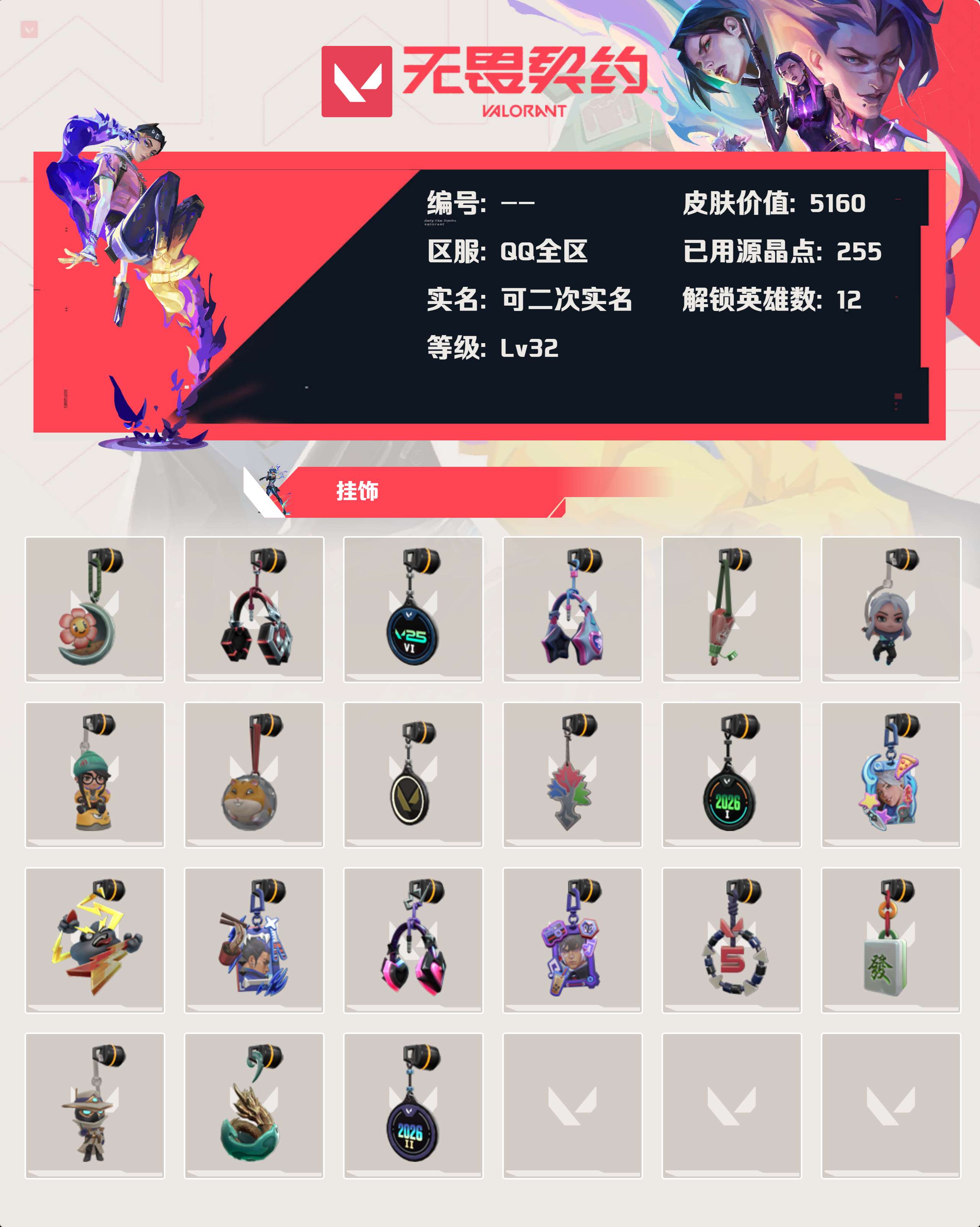 WWQLX427335无畏契约账号详情图3