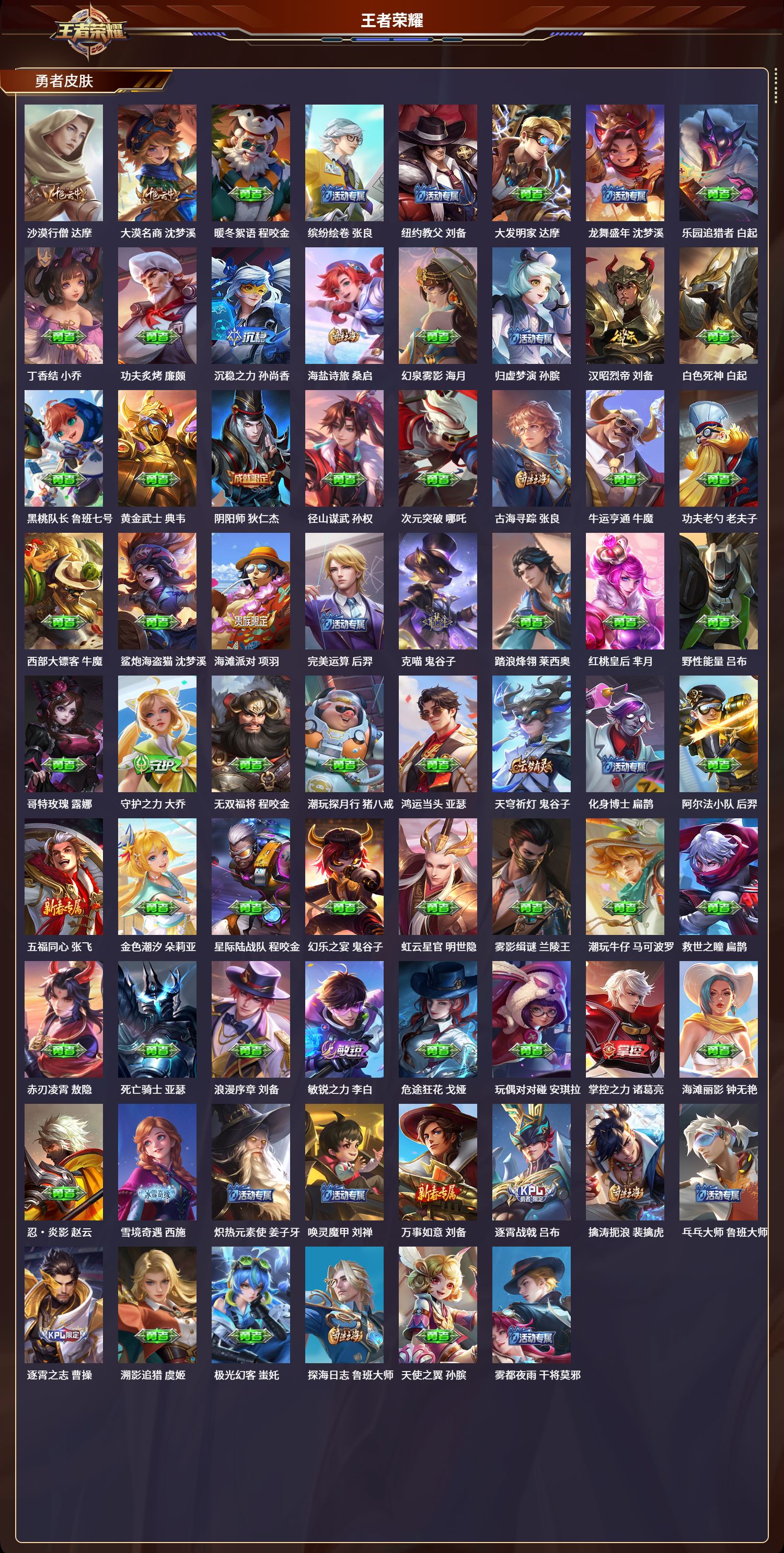 WZLX4280131王者荣耀账号详情图4 WZLX4280131王者荣耀账号详情图4