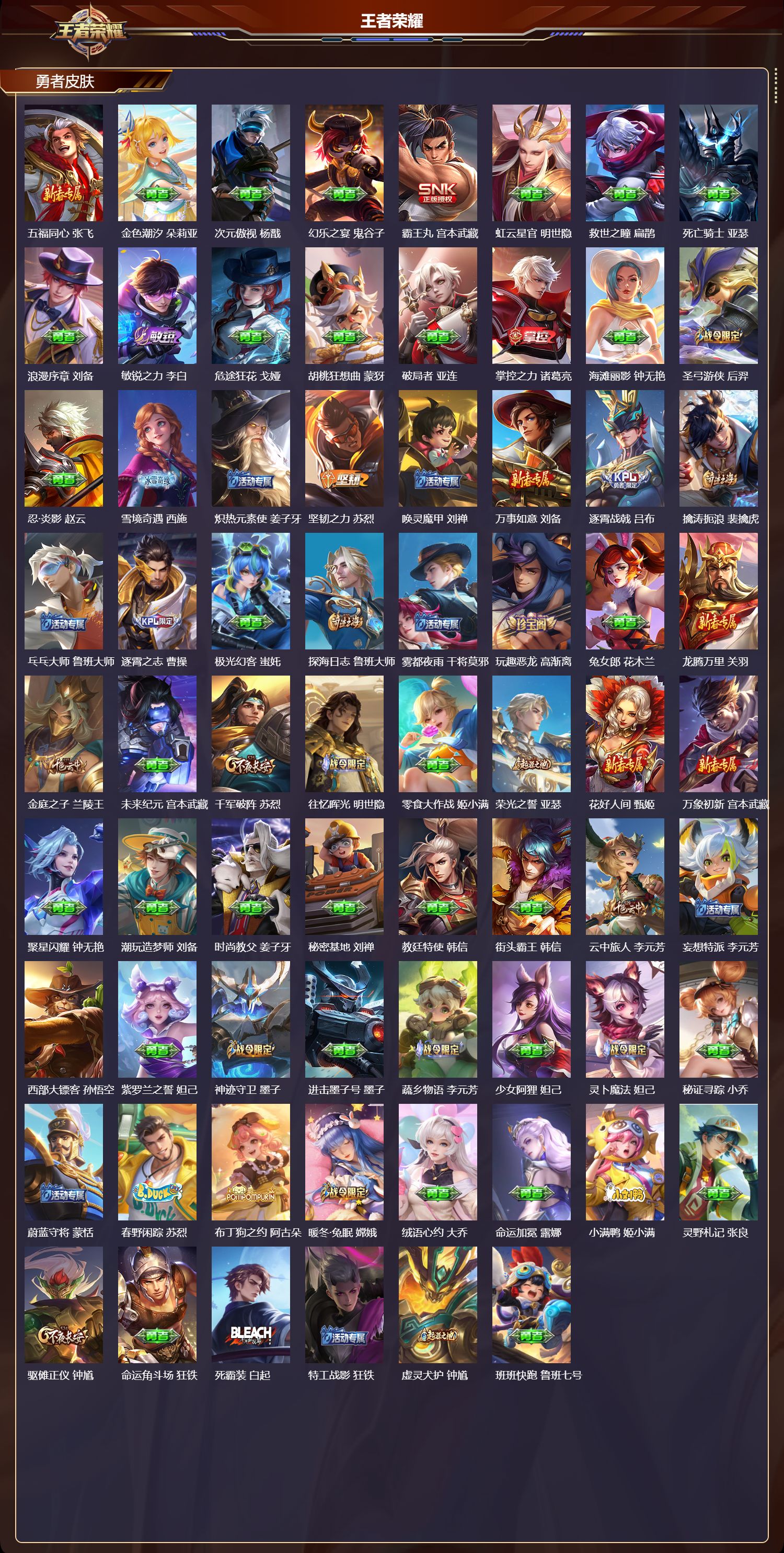 WZCMW4302271王者荣耀账号详情图8