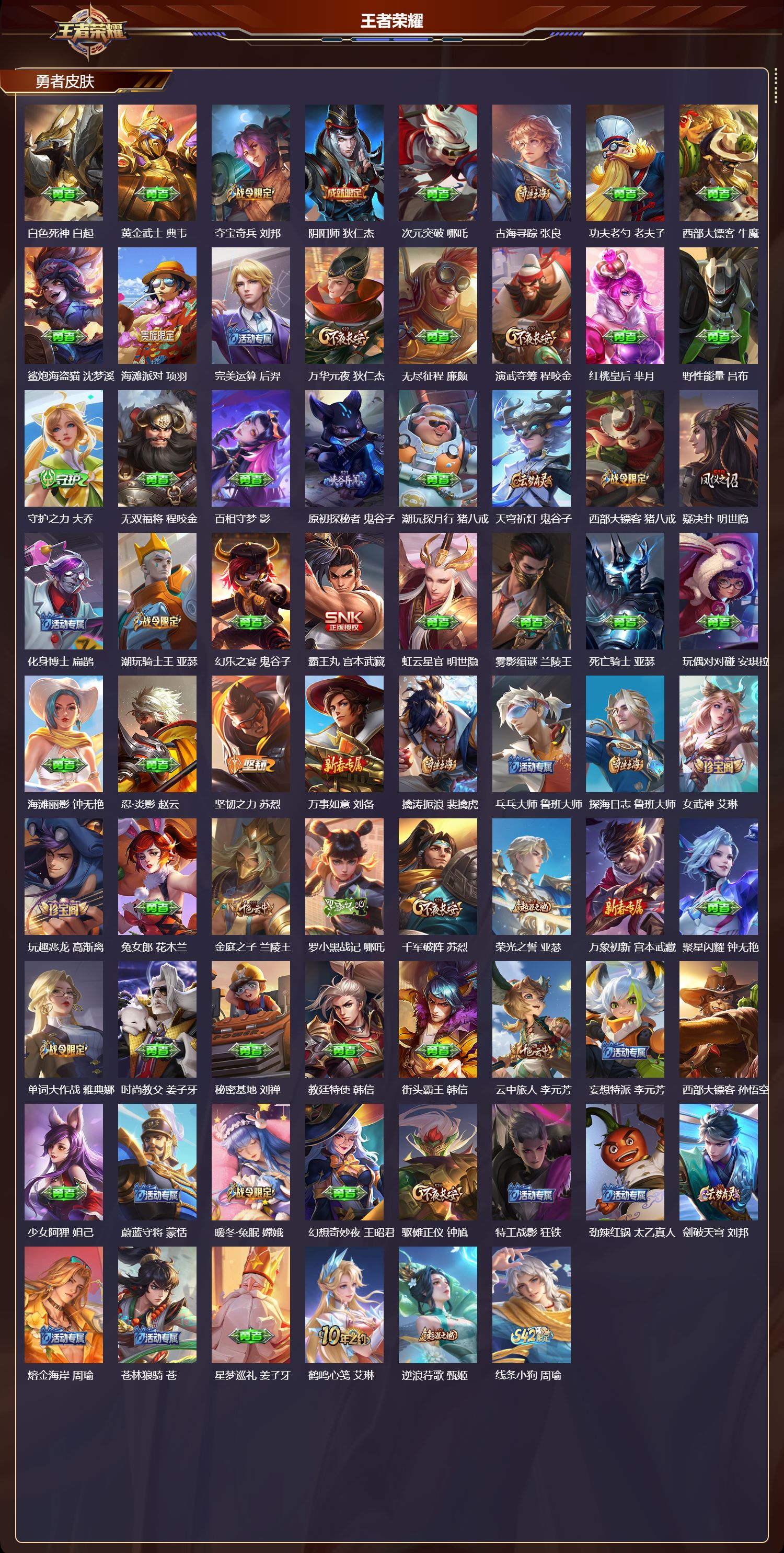 WZQM4278756王者荣耀账号详情图3