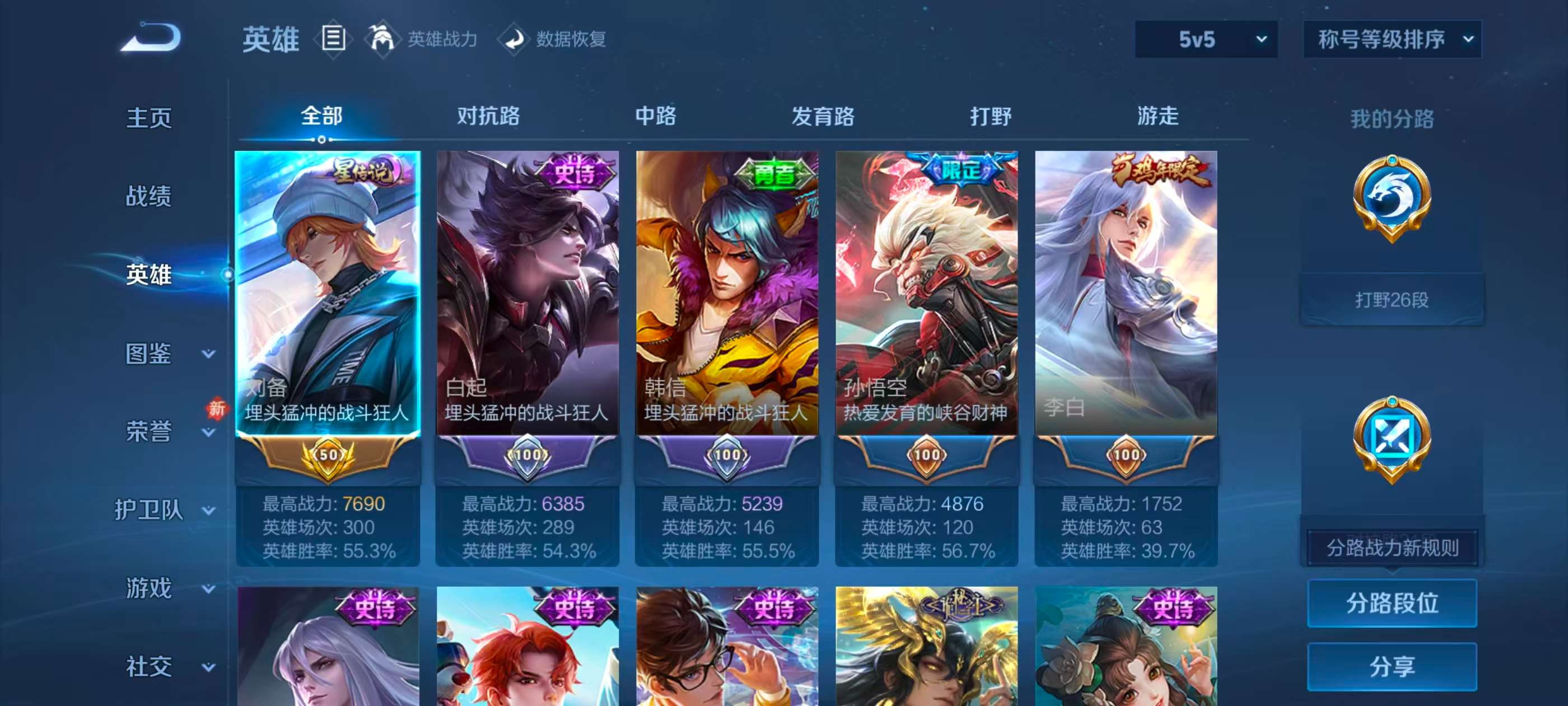 WZCMW4302259王者荣耀账号详情图2