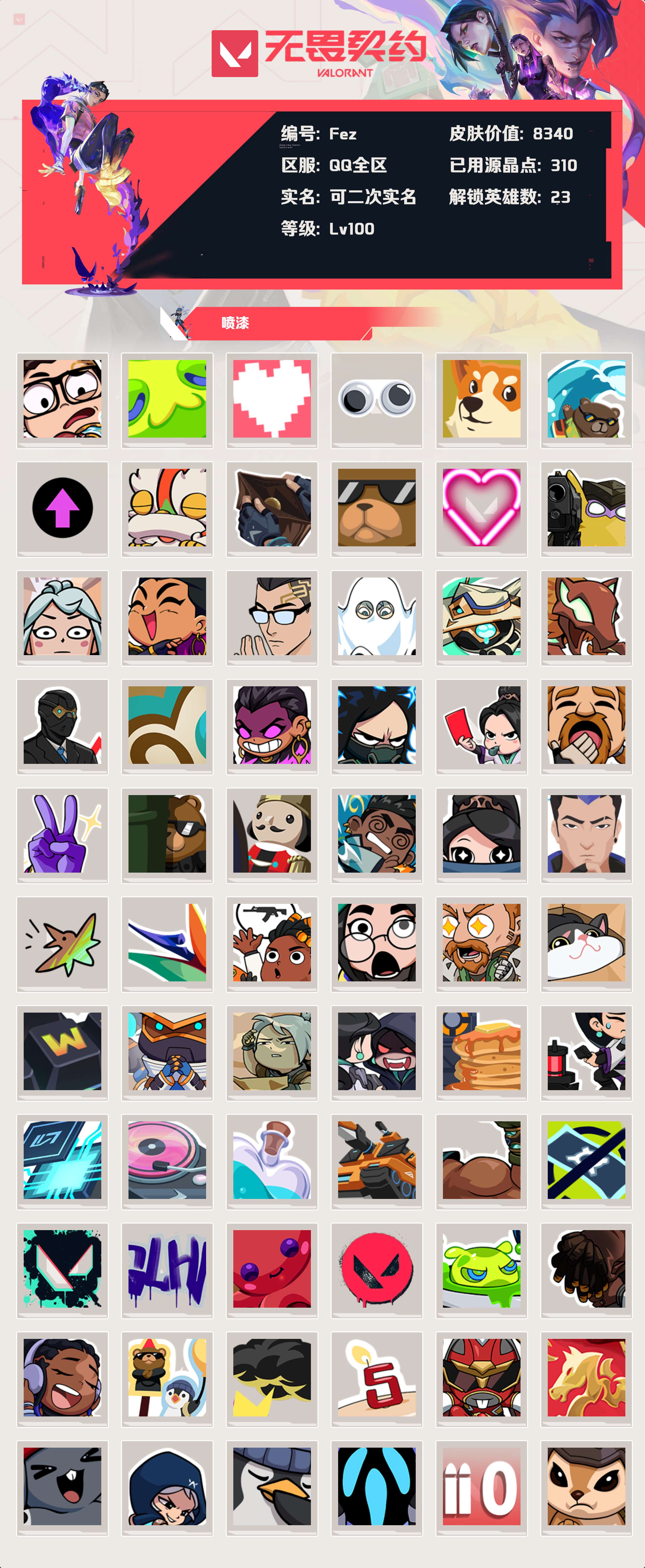 WWQLX427639无畏契约账号详情图3