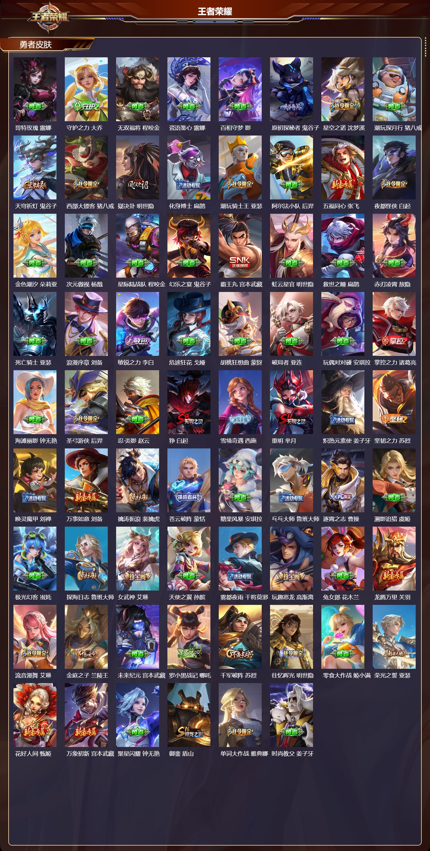 WZCMW4302127王者荣耀账号详情图10