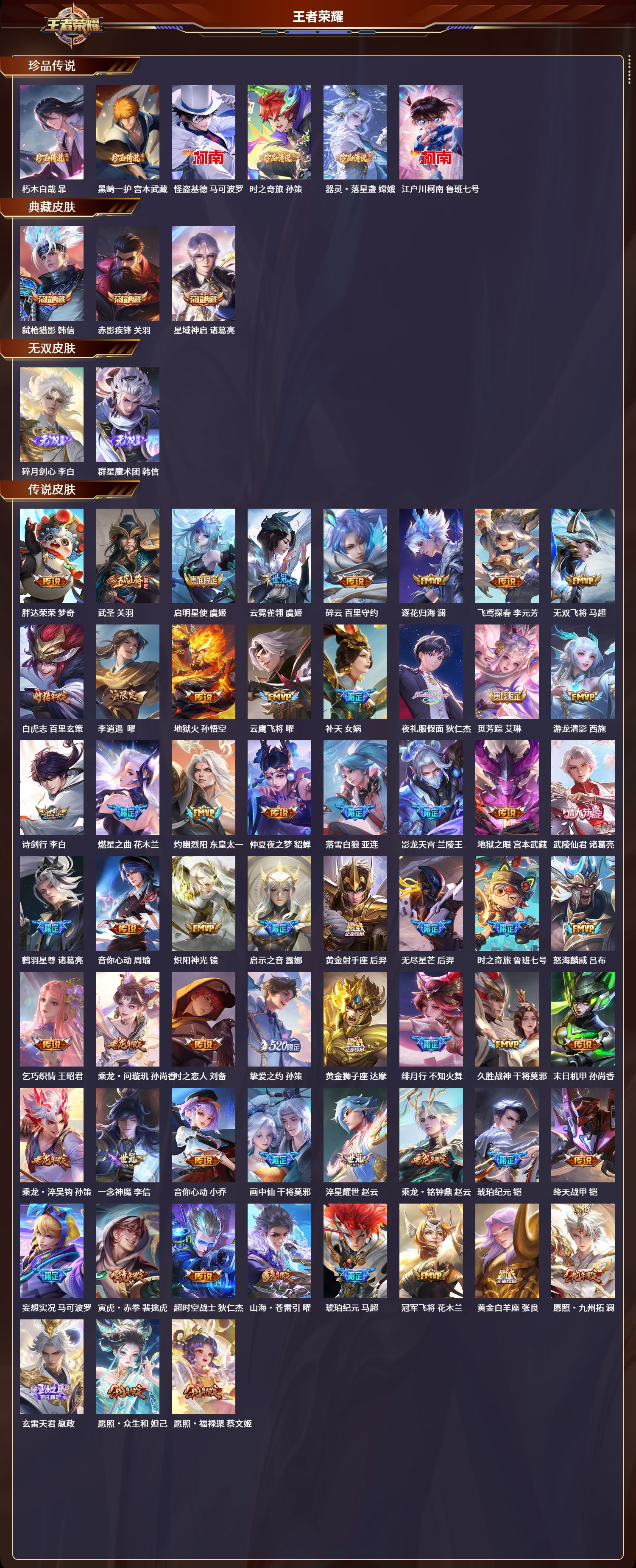 WZLX4282438王者荣耀账号详情图2 WZLX4282438王者荣耀账号详情图2