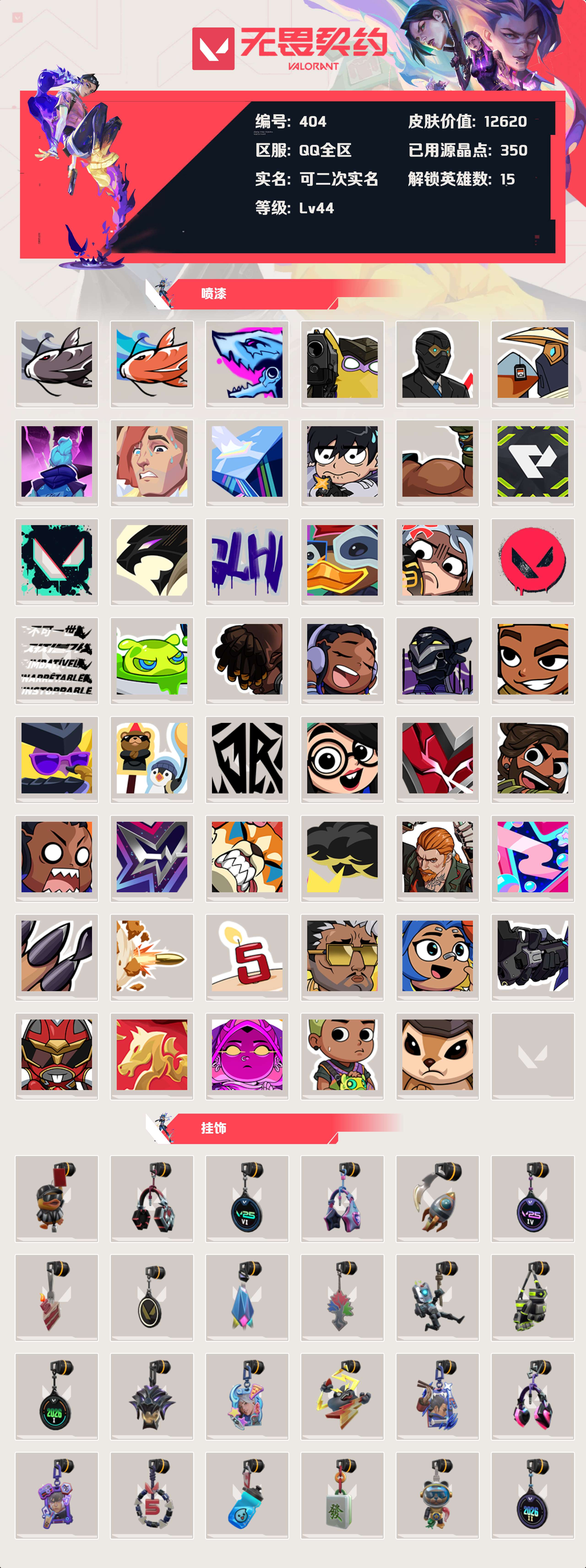 WWQLX428014无畏契约账号详情图3