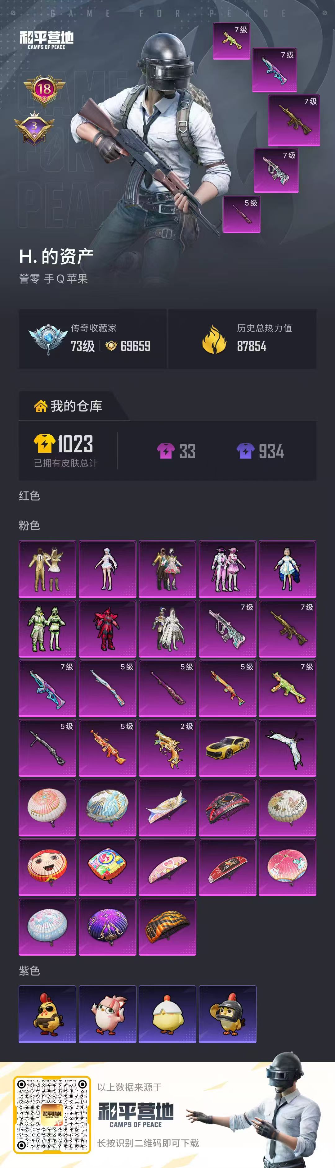 HPCMW4174393和平精英账号详情图1