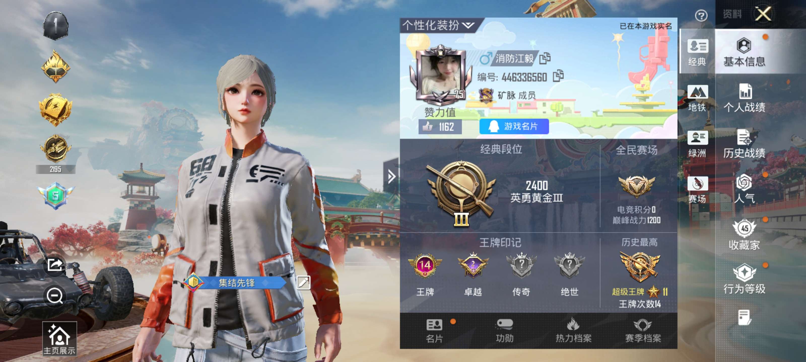 HPZM4162352和平精英账号详情图2