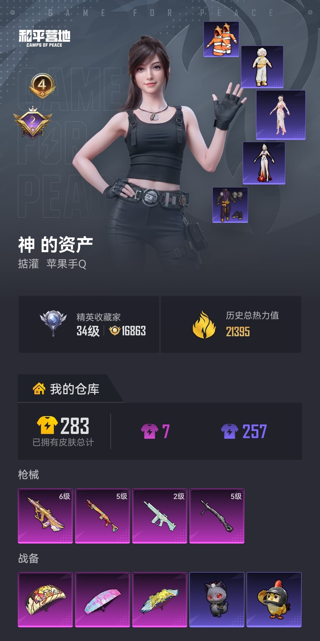 HPZM4166712和平精英账号详情图1