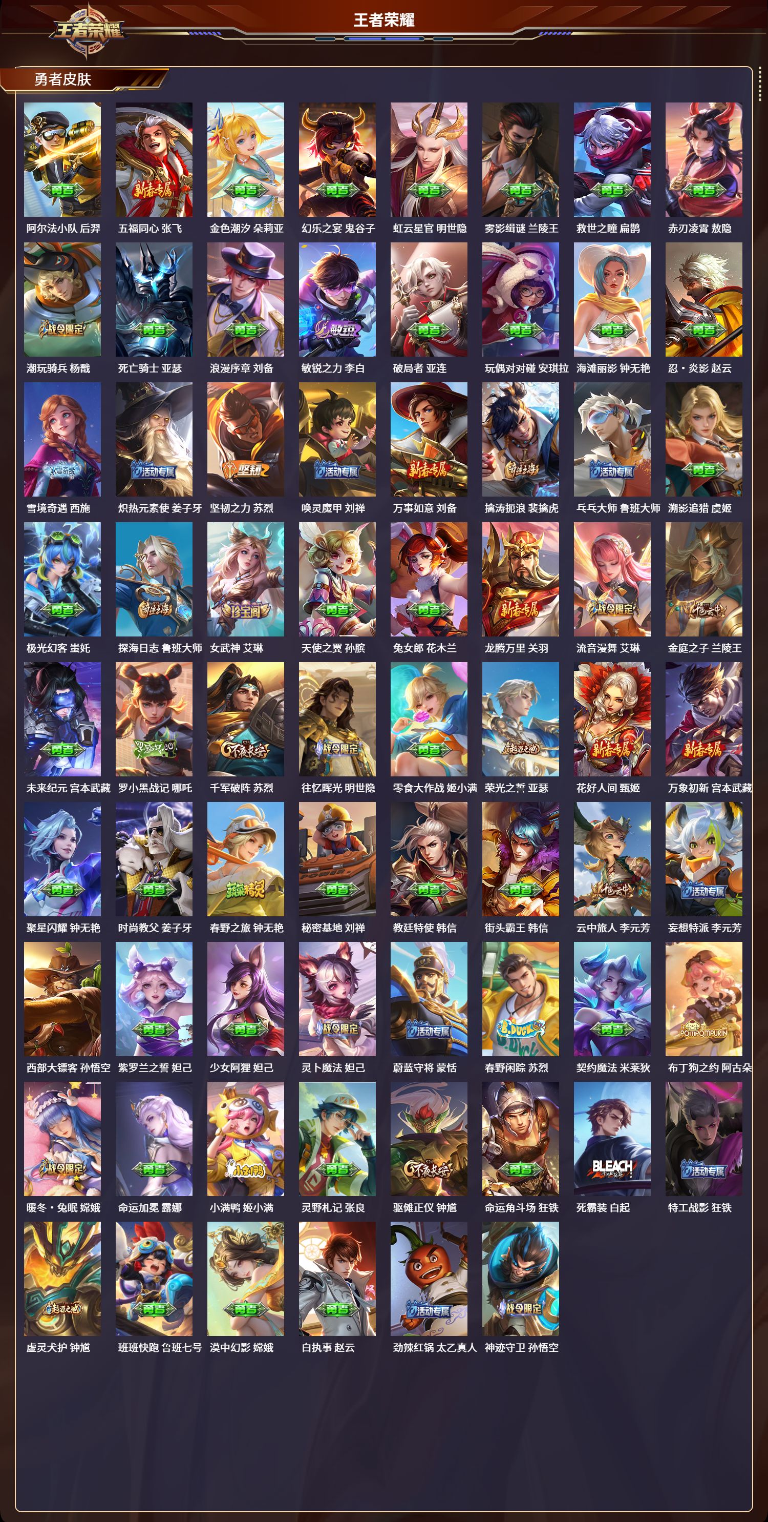 WZLX4287631王者荣耀账号详情图6