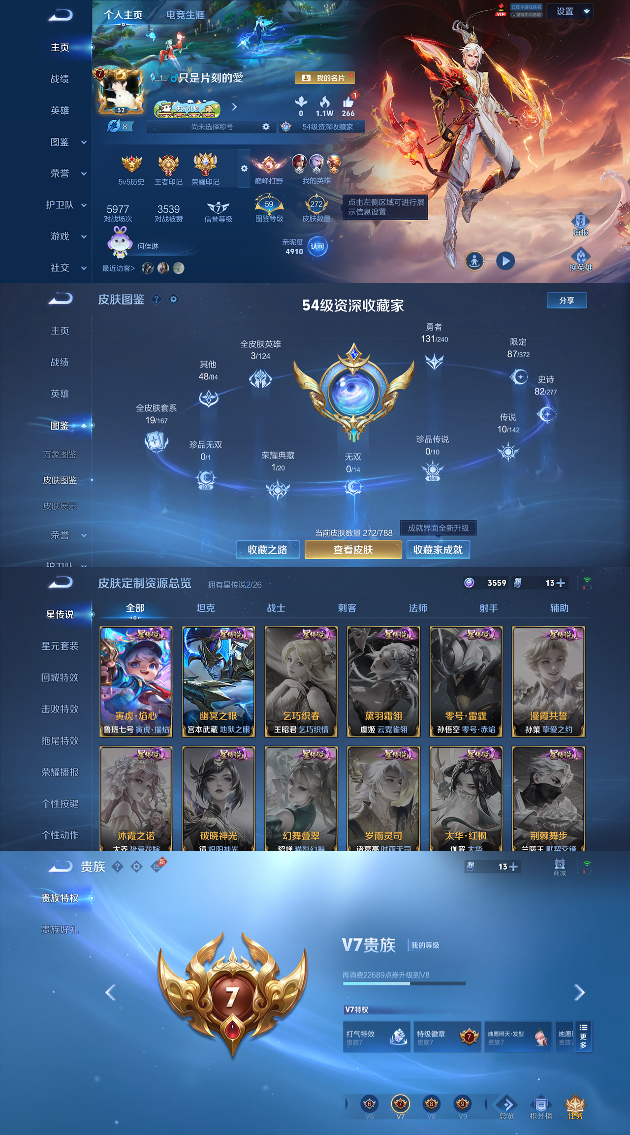 WZLX4287631王者荣耀账号详情图2