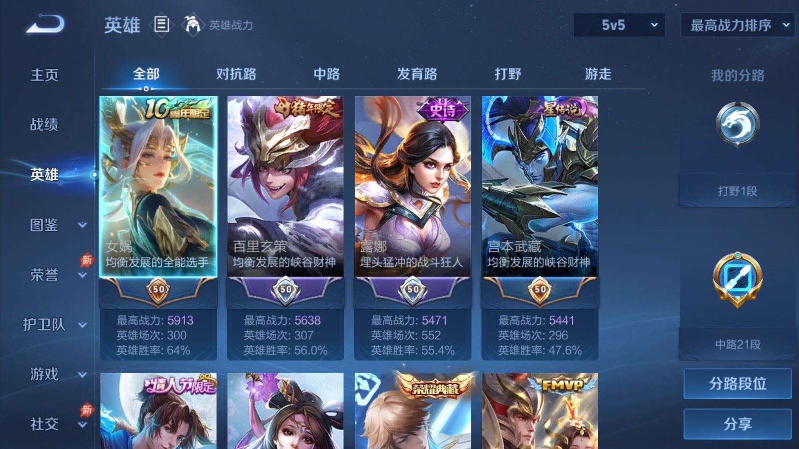 WZCMW4309924王者荣耀账号详情图2