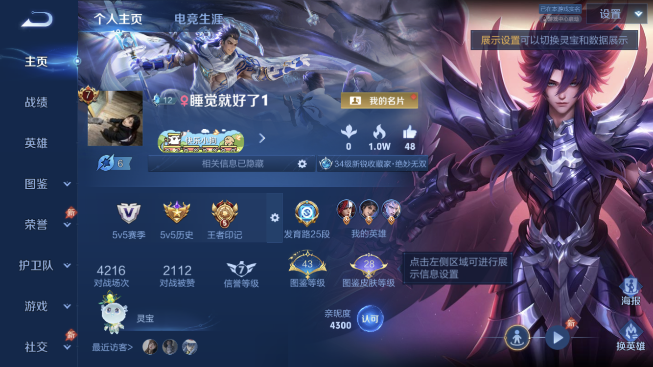 WZZM4294059王者荣耀账号详情图1