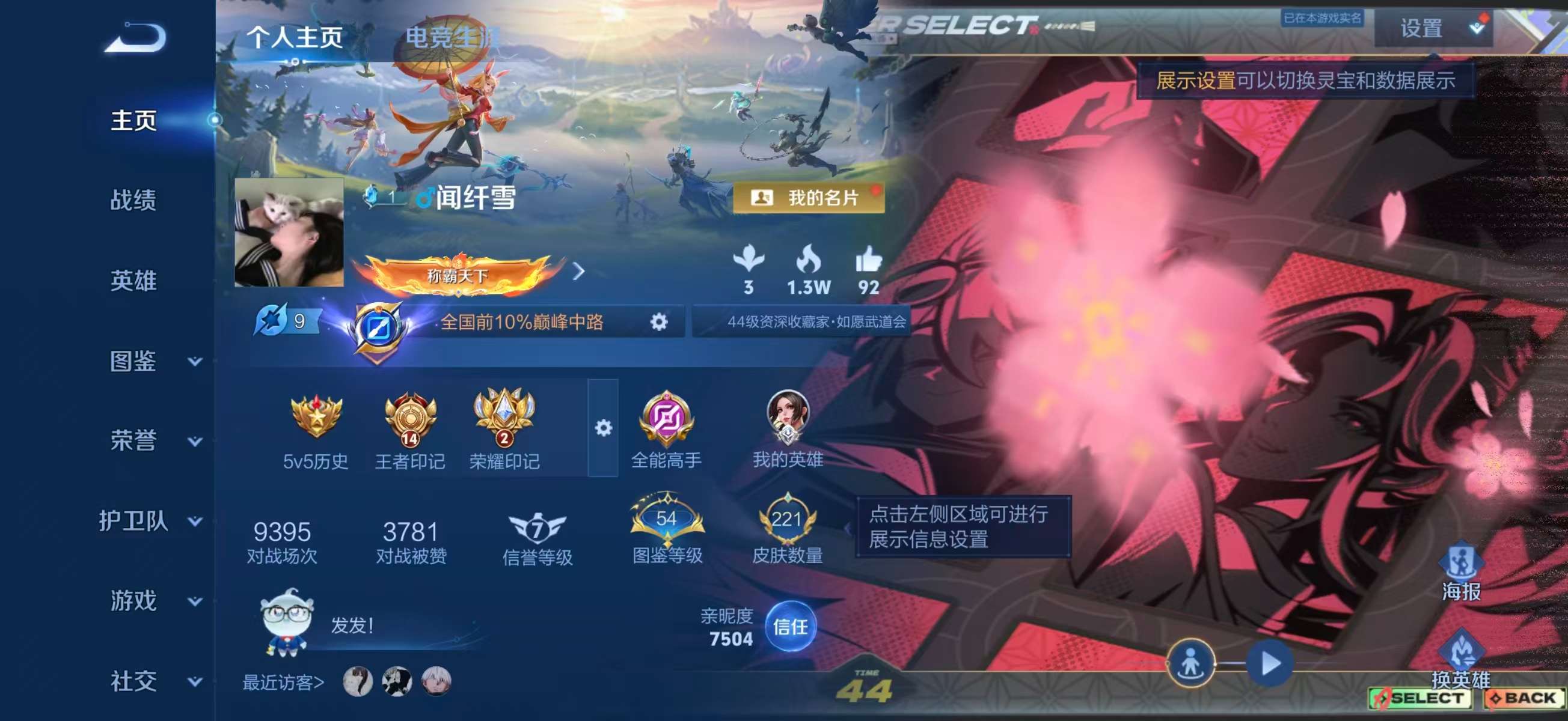 WZCMW4315172王者荣耀账号详情图1