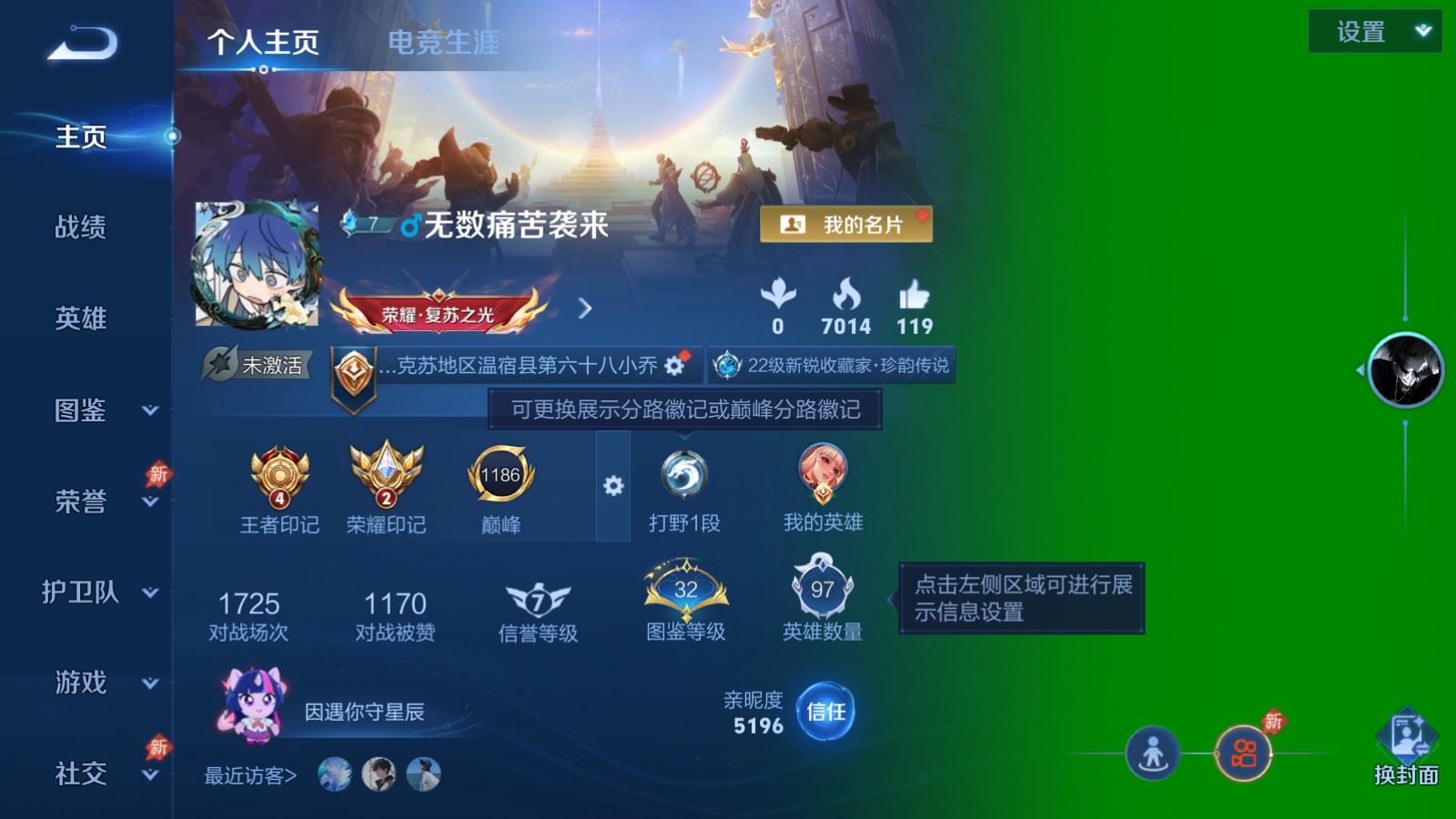 WZCMW4310639王者荣耀账号详情图1