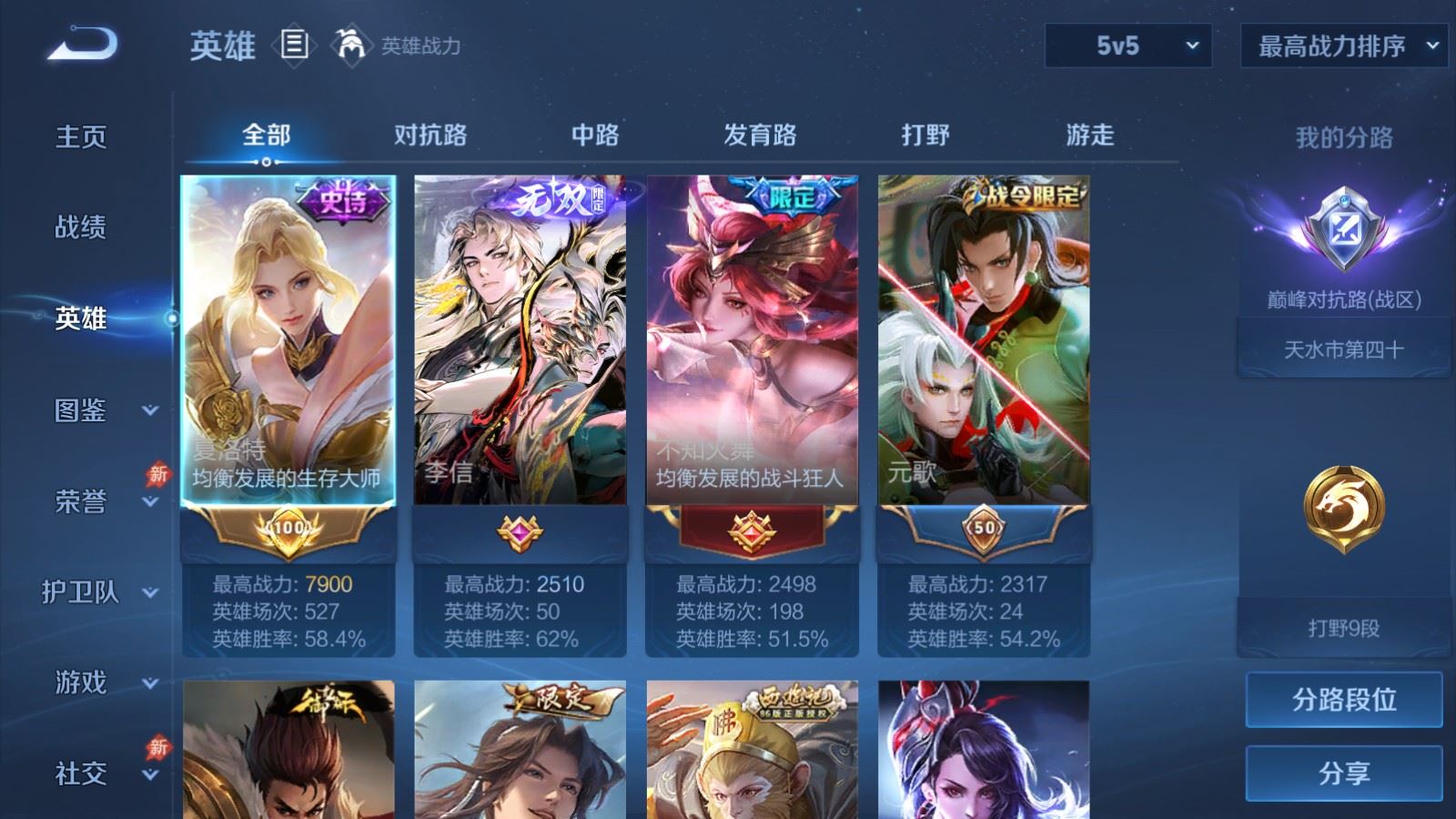 WZCMW4309737王者荣耀账号详情图2