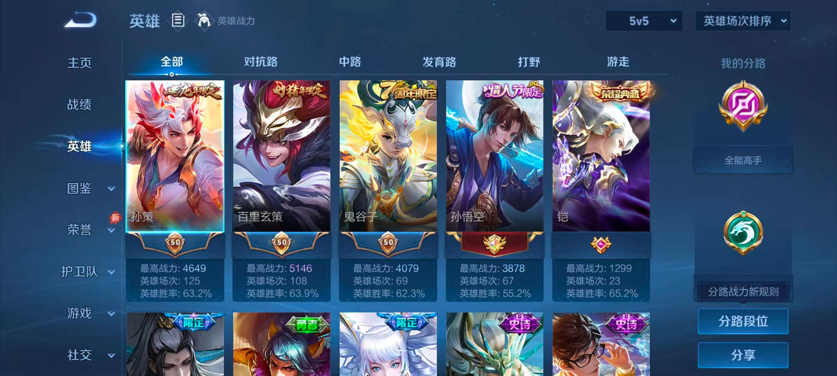 WZCMW4310147王者荣耀账号详情图2