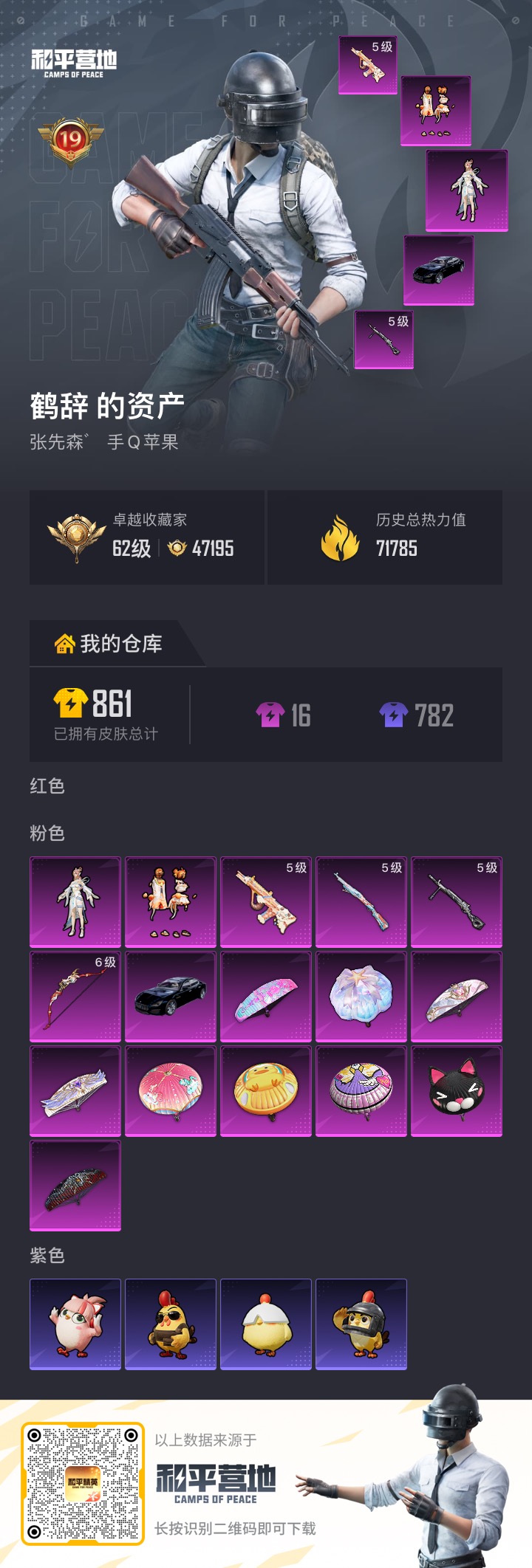 HPCMW4178124和平精英账号详情图1