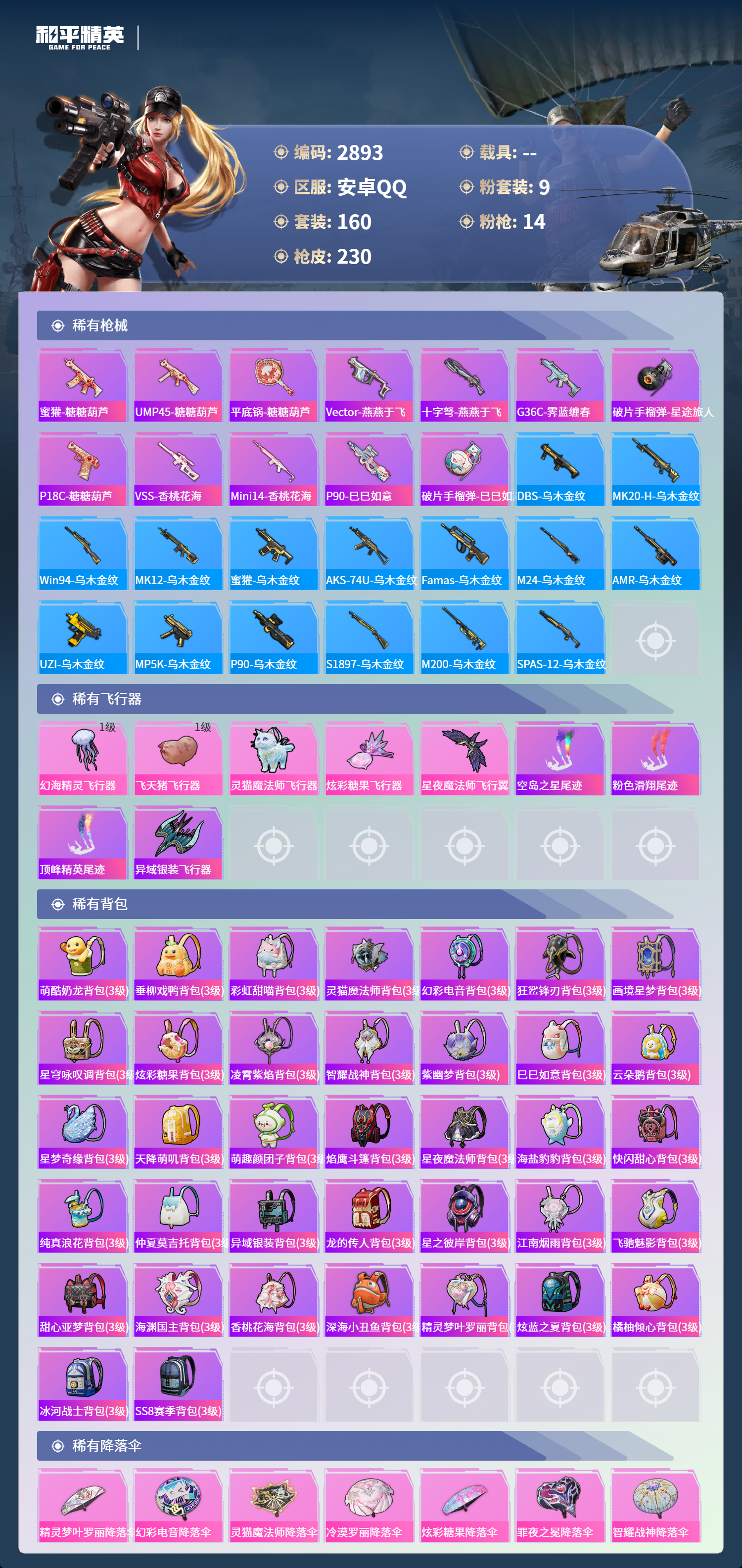 HPLX4163291和平精英账号详情图6 HPLX4163291和平精英账号详情图6