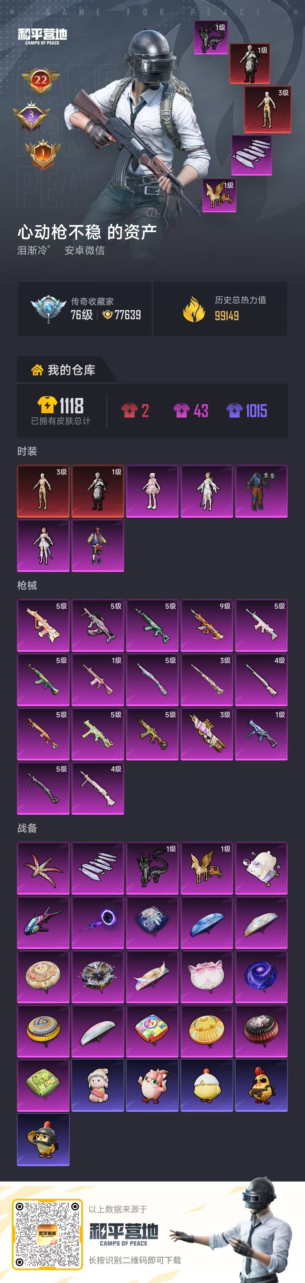 HPCMW4177759和平精英账号详情图1