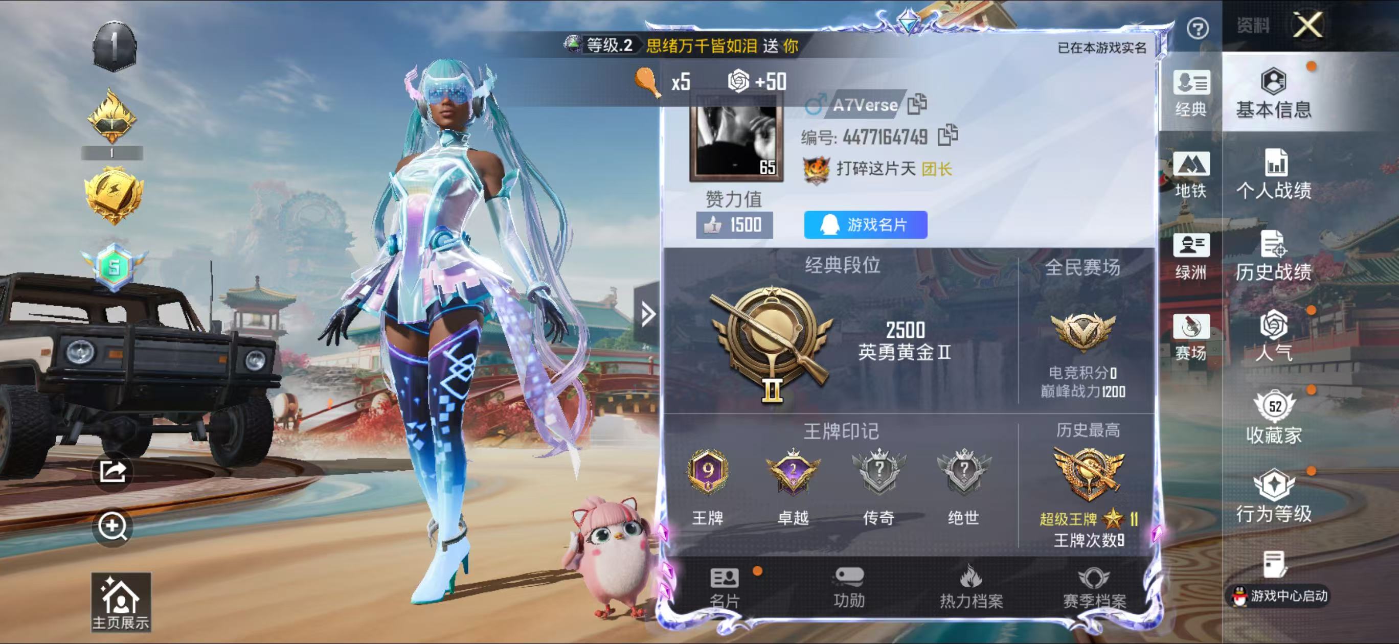 HPCMW4177305和平精英账号详情图2