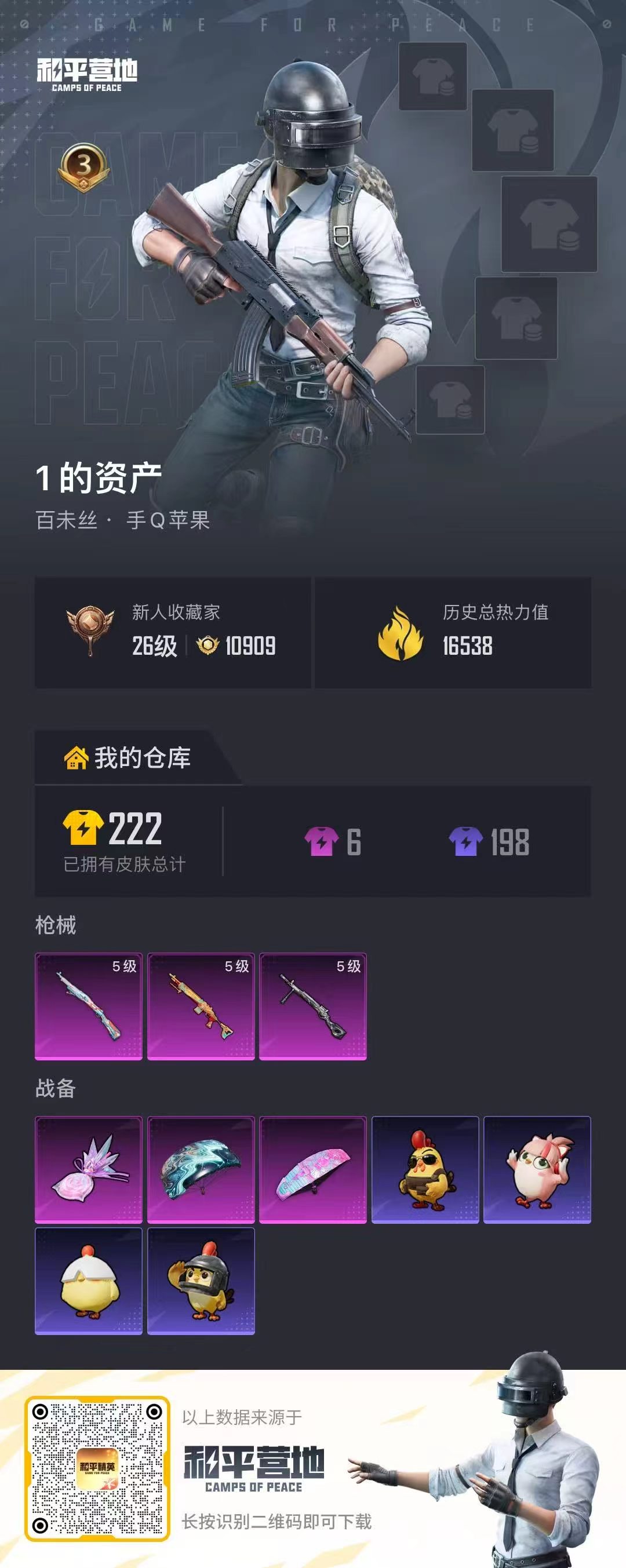 HPCMW4176834和平精英账号详情图1